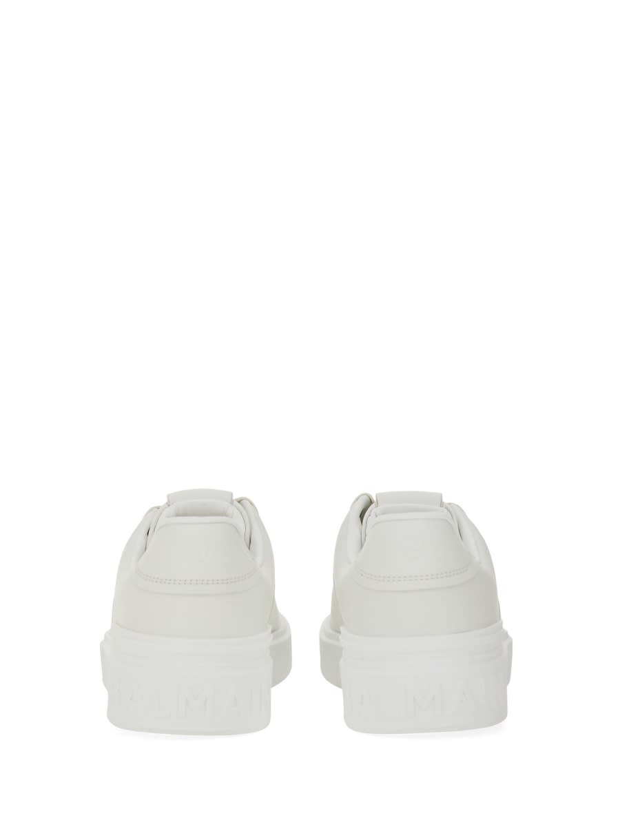 Shop Balmain B-court Sneaker In White