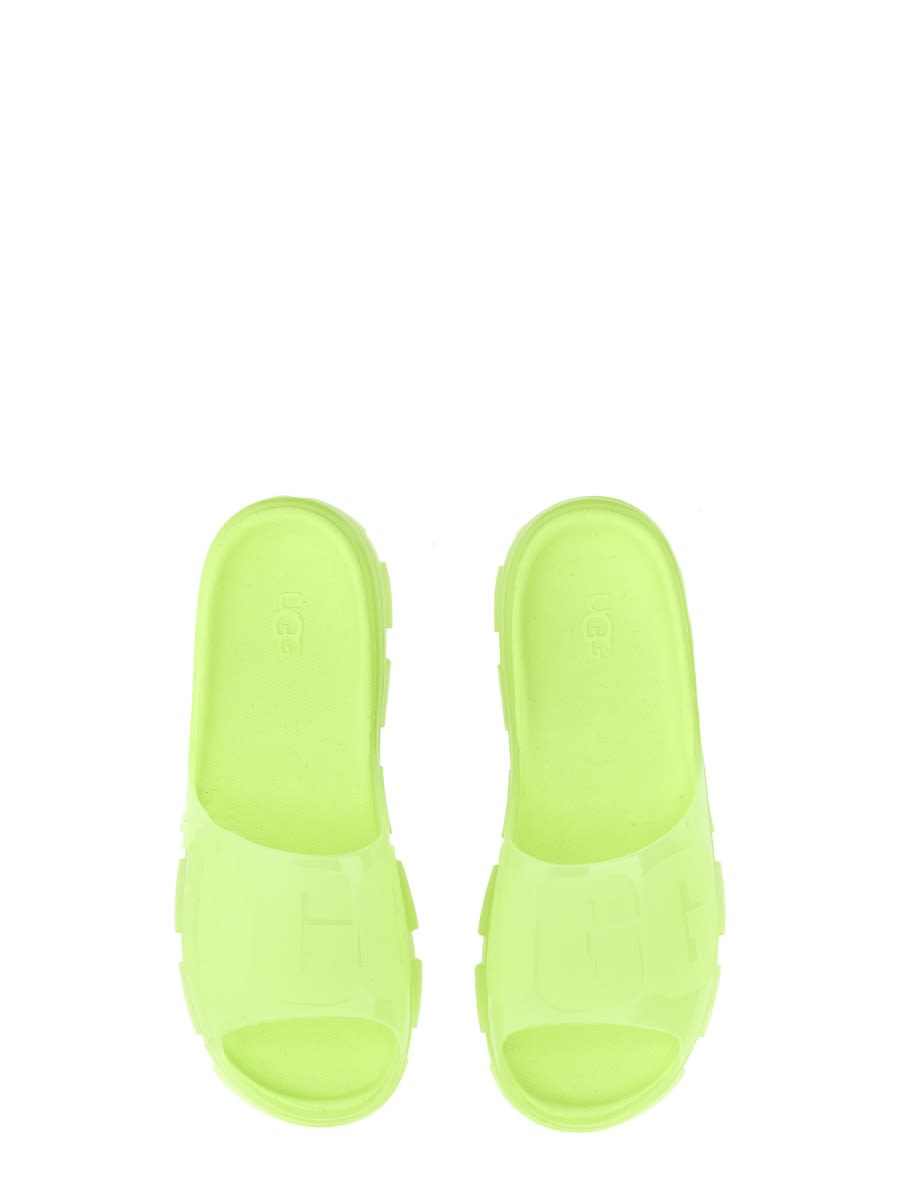 Ugg 30mm Jella Pvc Slides In Green