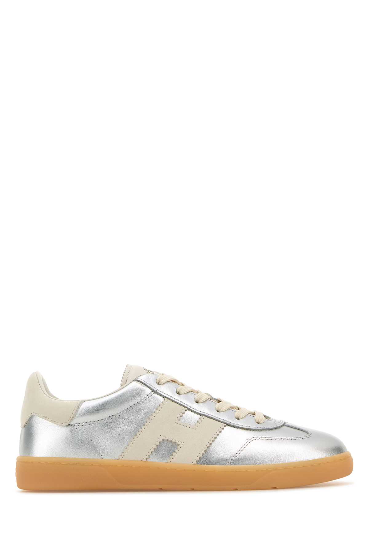 Silver Leather Hogan Cool Sneakers