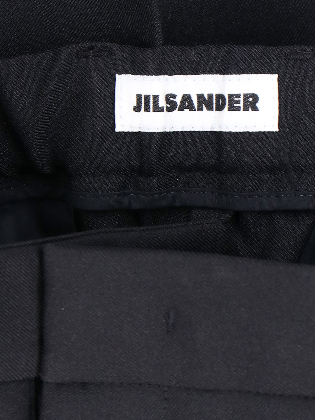 Shop Jil Sander Straight Pants In Nero