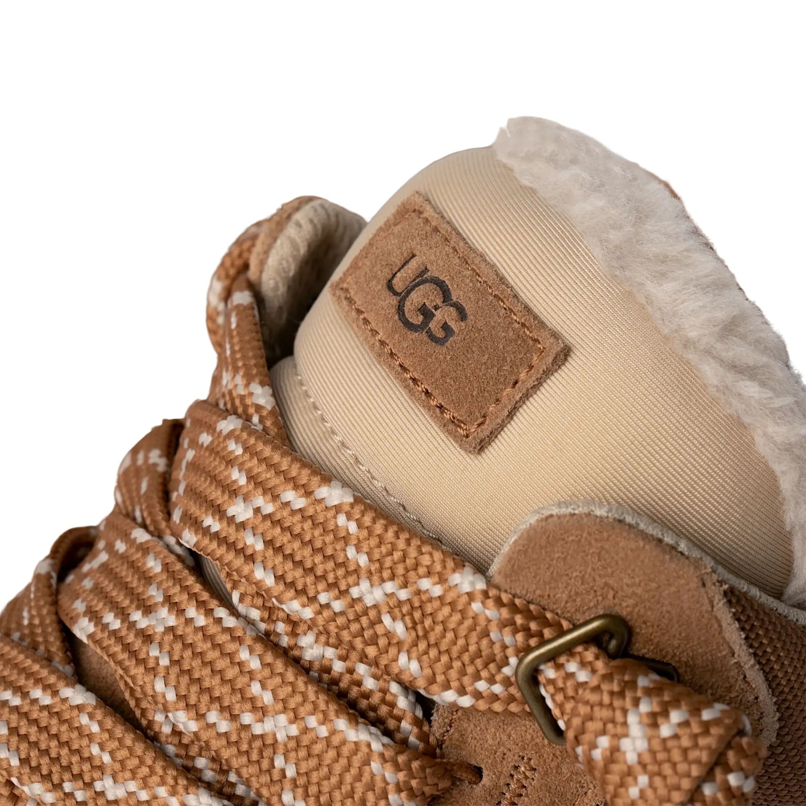 Ugg Low-profile Brown Sneakers With Suede And Nylon Upper In Brown
