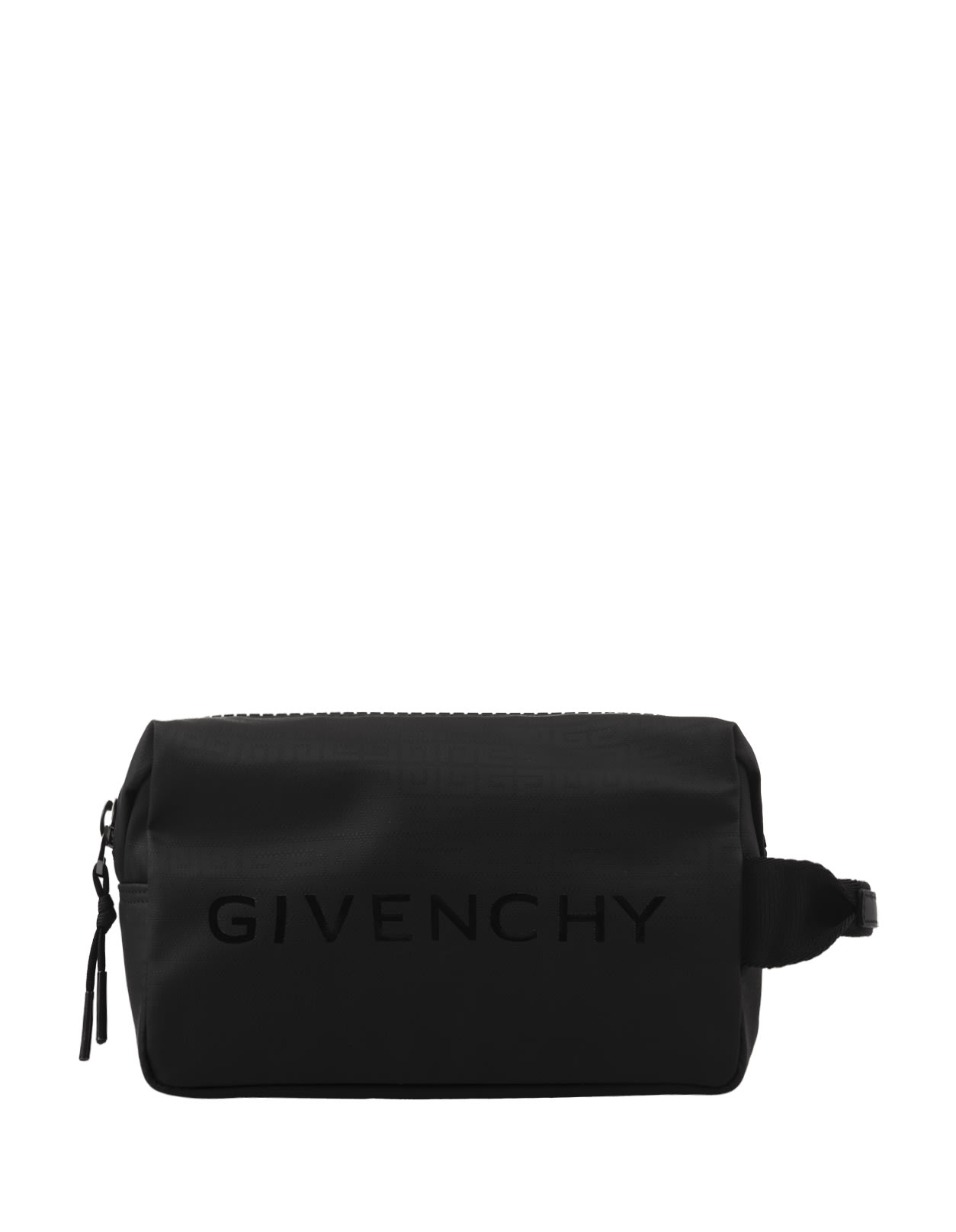 Shop Givenchy G-zip Beauty Case In Black 4g Nylon