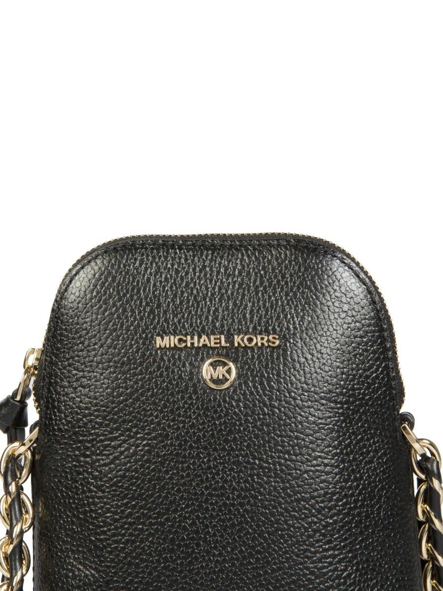 Shop Michael Michael Kors Jet Set Charm Crossbody Bag In Black