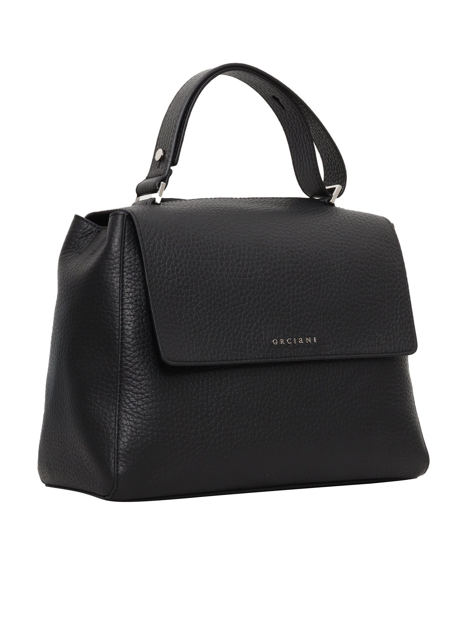 Shop Orciani Handbag In Black