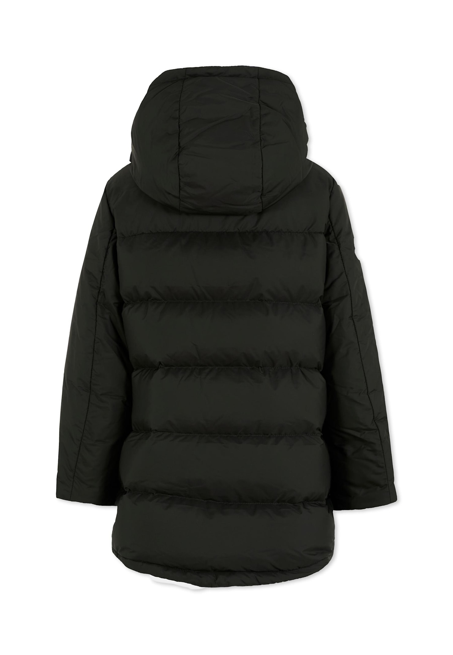 Moncler Black Gesudar Parka For Boy With Logo In Black