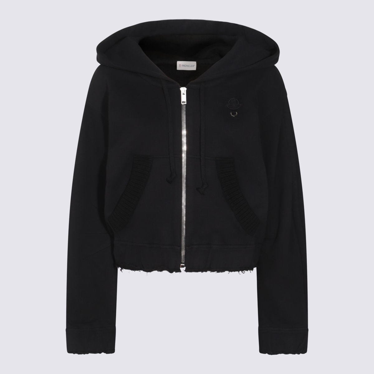 Moncler Black Cotton Sweatshirt