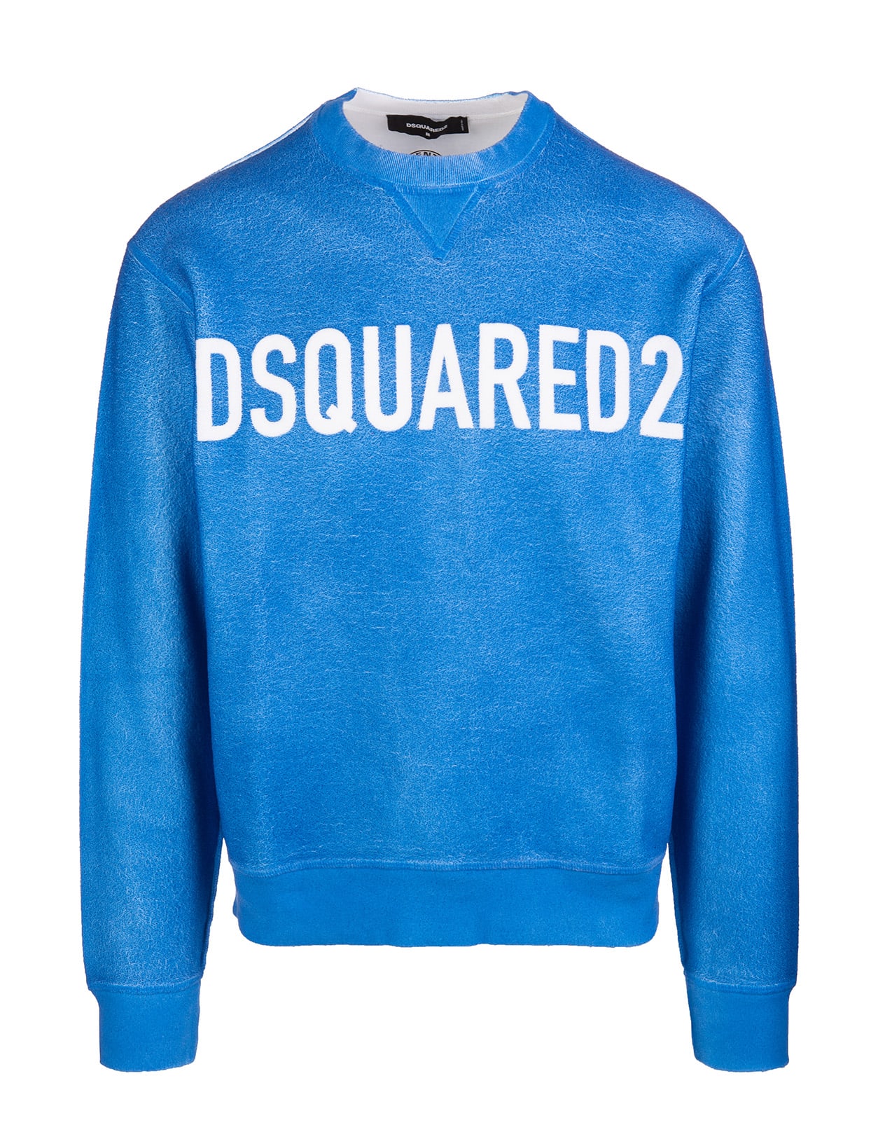 Dsquared2 Man Blue Airbrush Cool Sweater