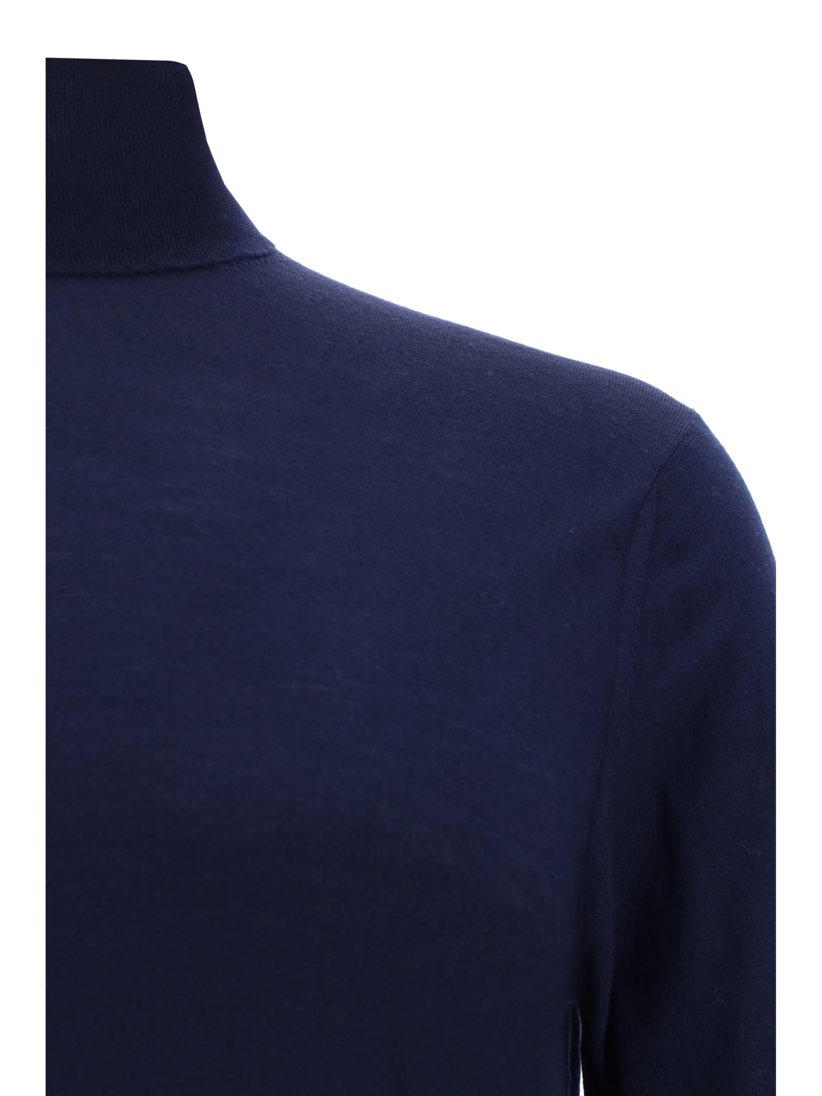 Shop Cruciani Turtleneck Sweater In Navy