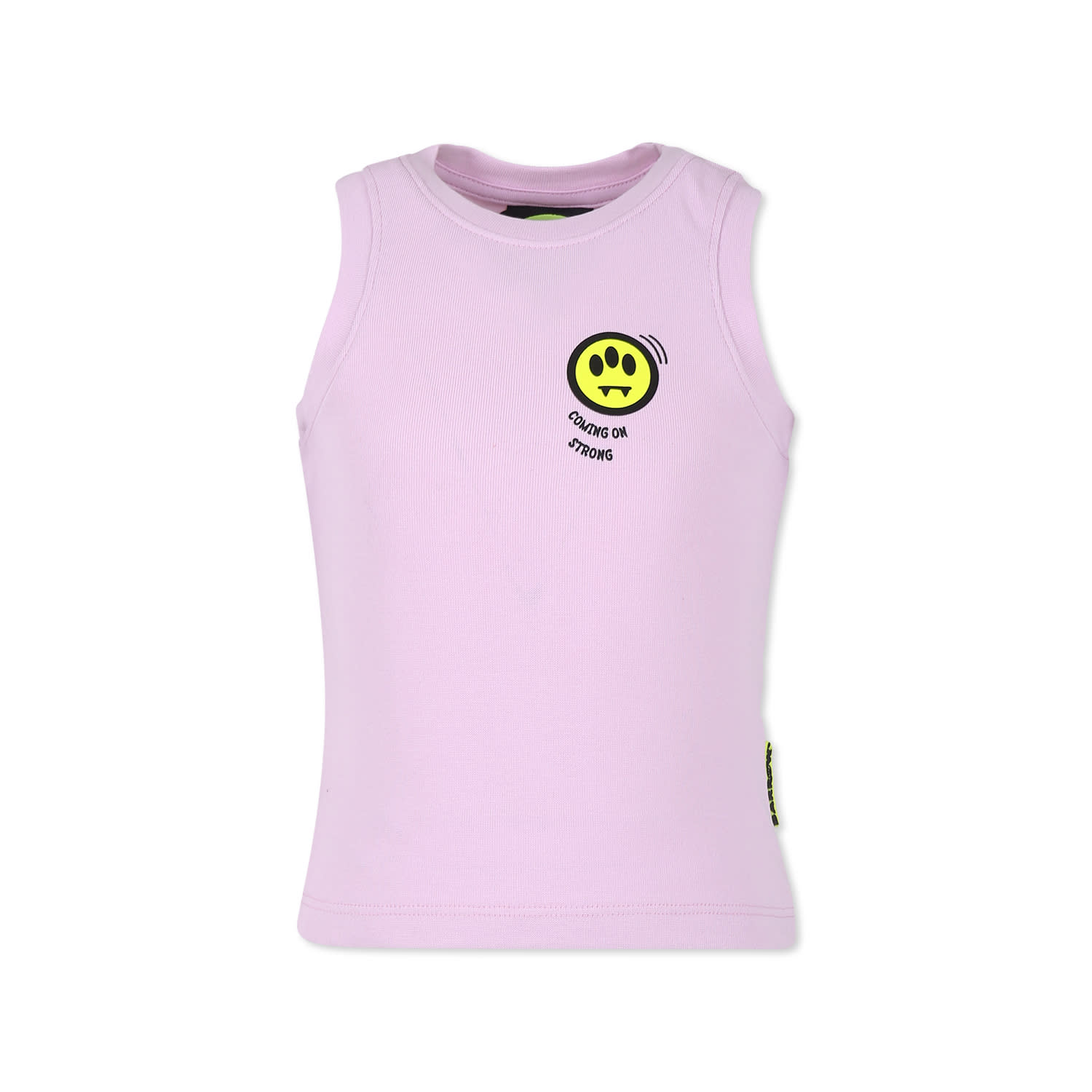 Shop Barrow Pink Tank Top For Girl With Smiley