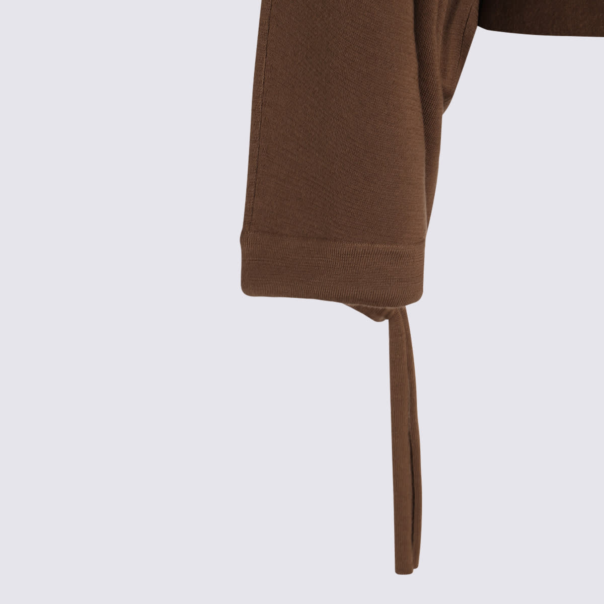 Max Mara Virgin Wool Sweater Frais In Brown