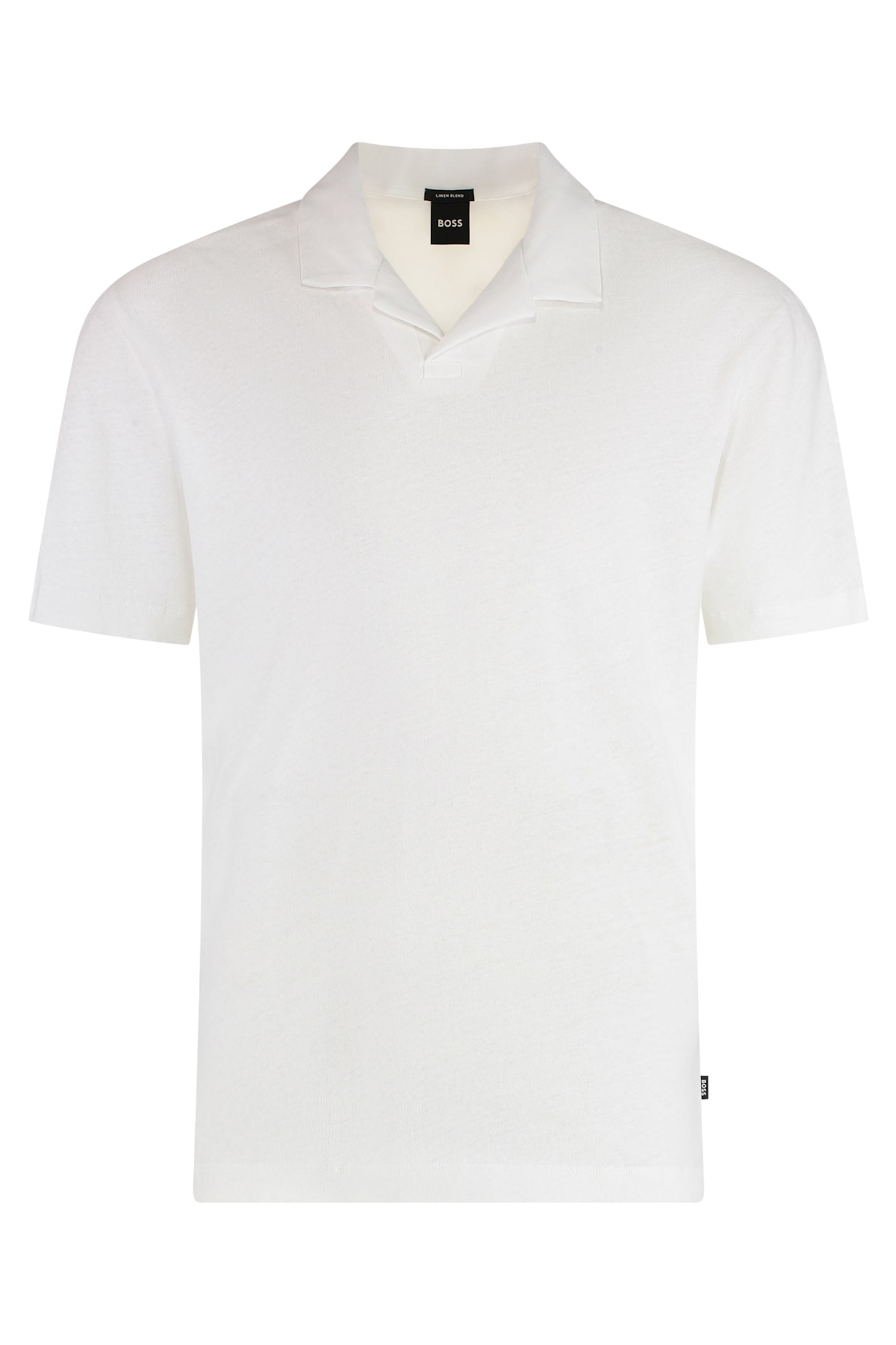 Hugo Boss Boss Cotton And Linen Polo Shirt