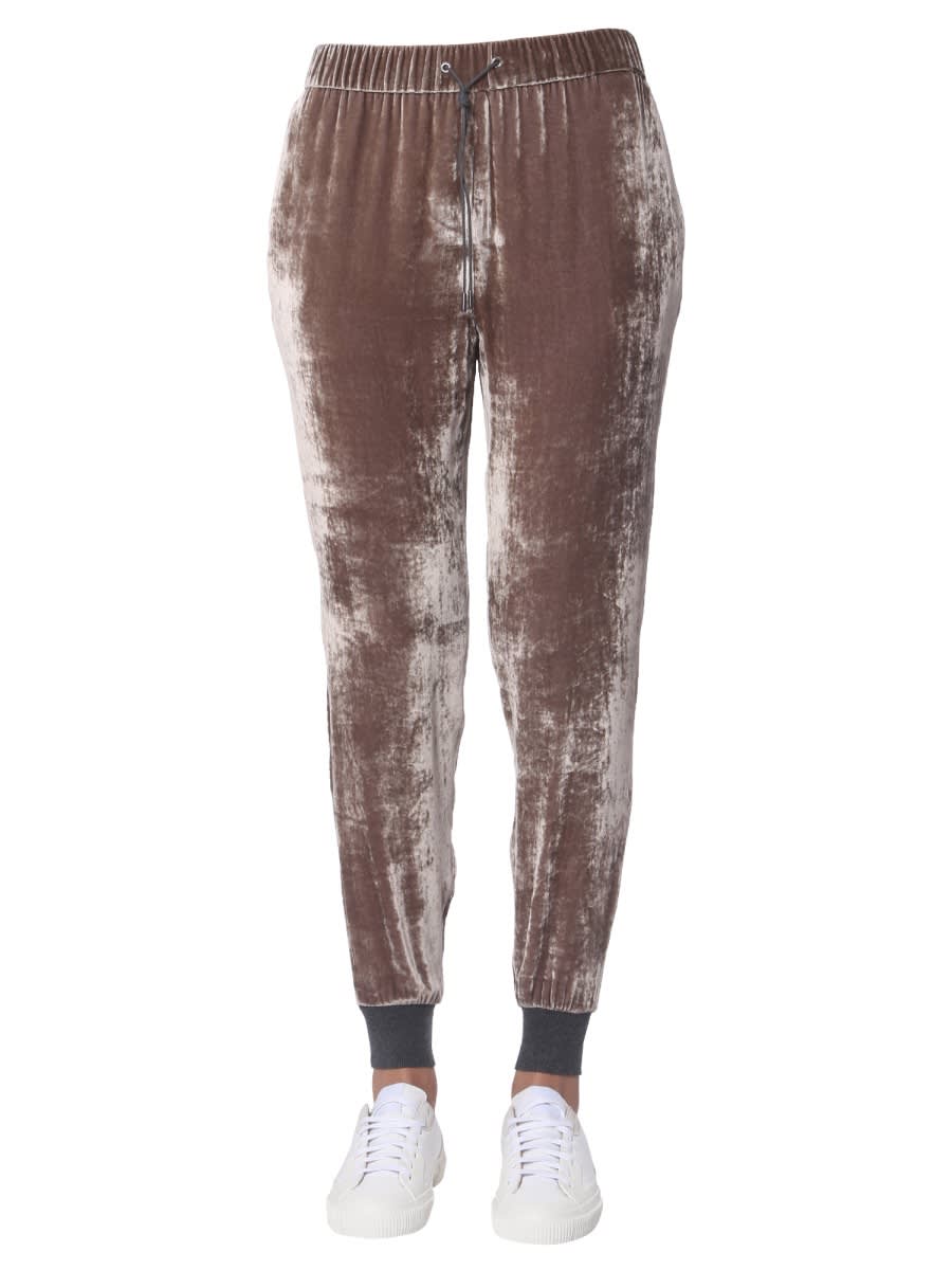 Shop Fabiana Filippi Gubbio Trousers In Brown