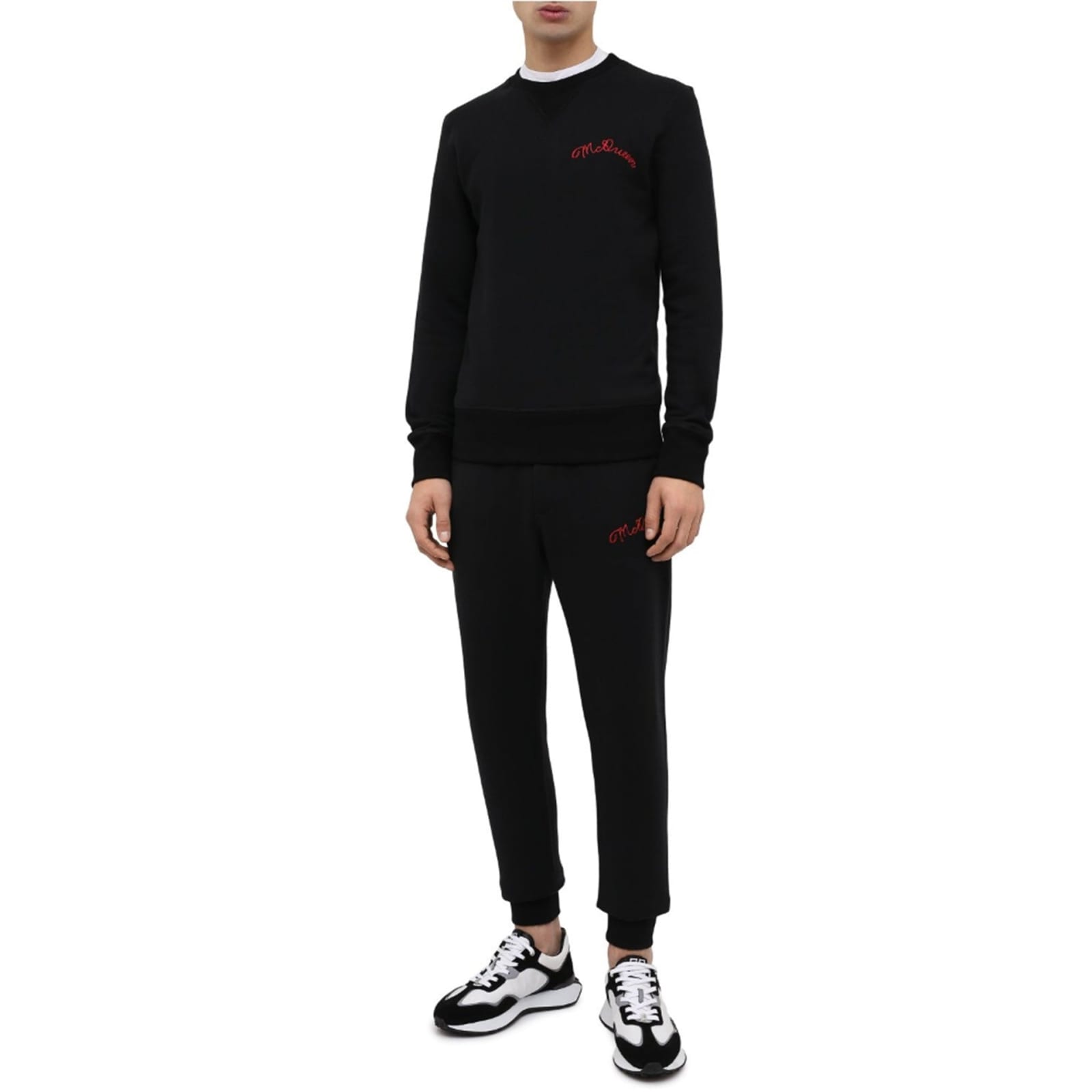 Shop Alexander Mcqueen Logo Sweatshirt In Black