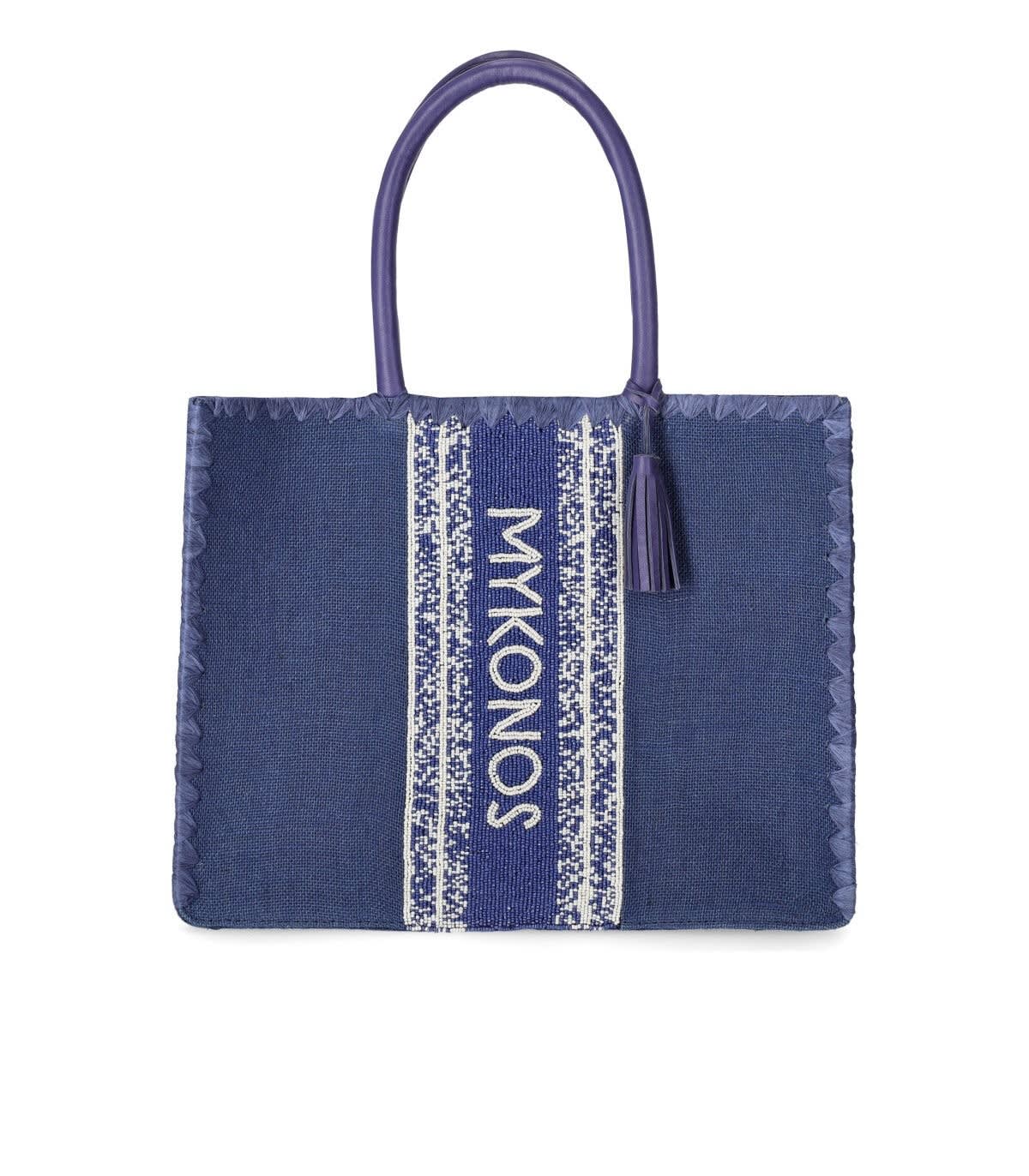De Siena Mykonos Blue Shopping Bag