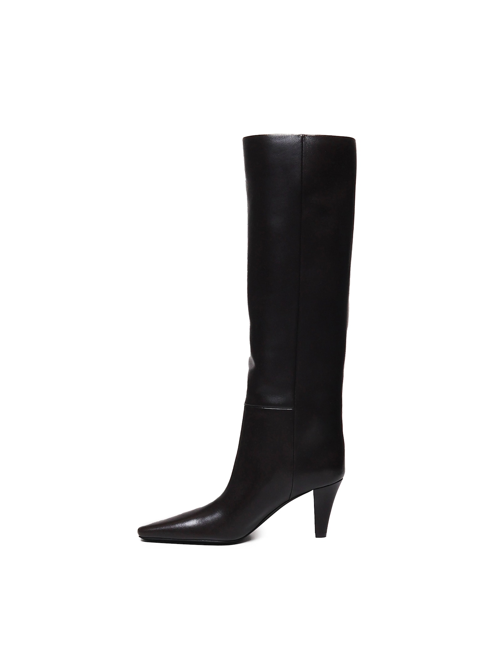 Shop Saint Laurent Jill Boots In Nappa In Brown