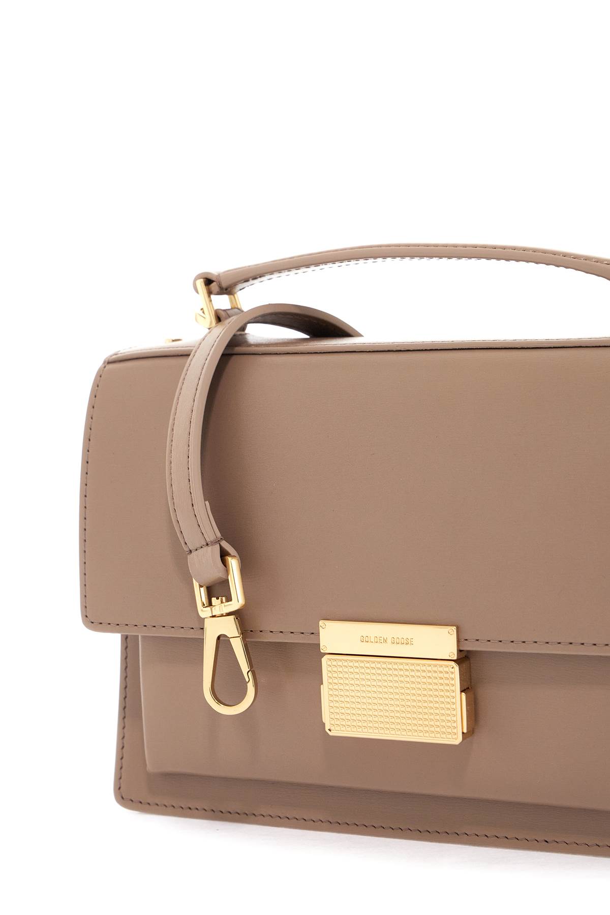 Golden Goose Venezia Leather Crossbody Bag In Beige