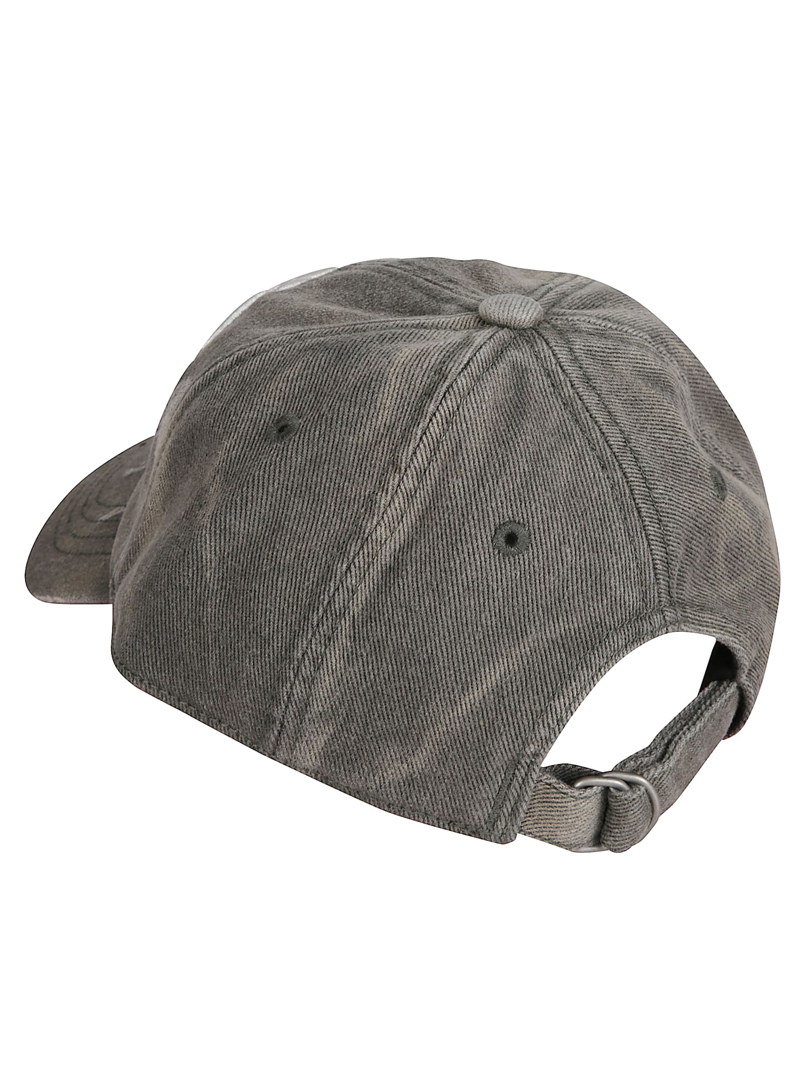 Acne Studios Men Visor Hat With Print In Gray