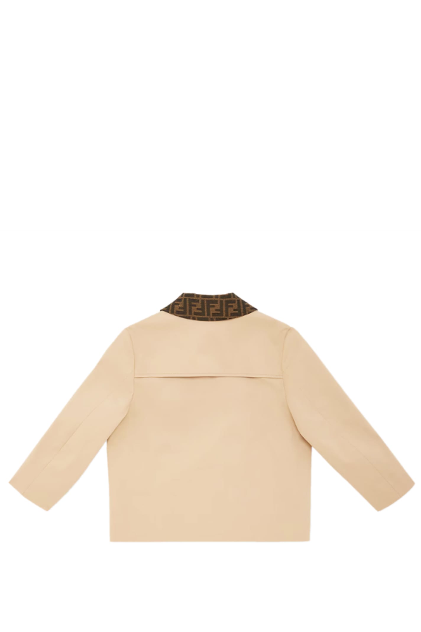 Shop Fendi Jacket In Sabbia