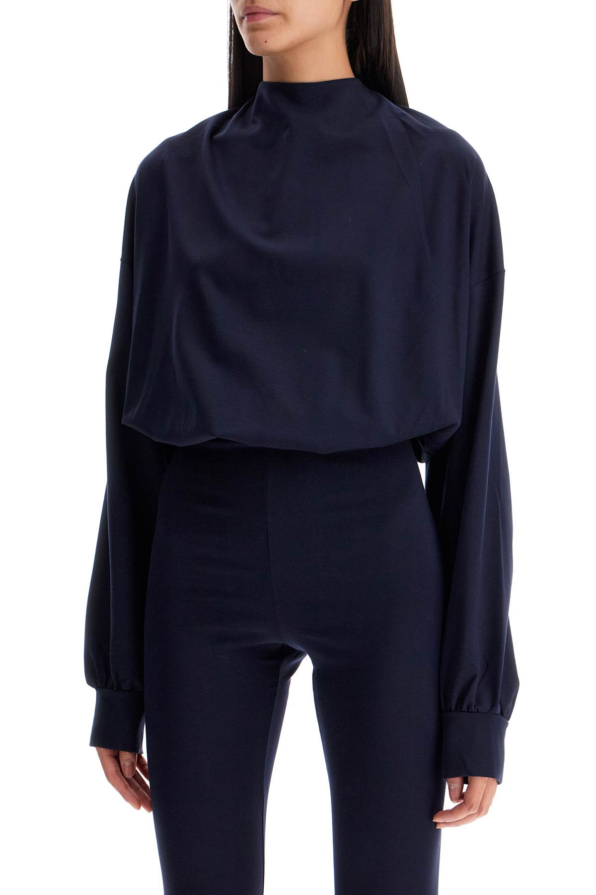 Shop The Andamane Sylvia Jersey Jumpsuit In Dark Blue (blue)