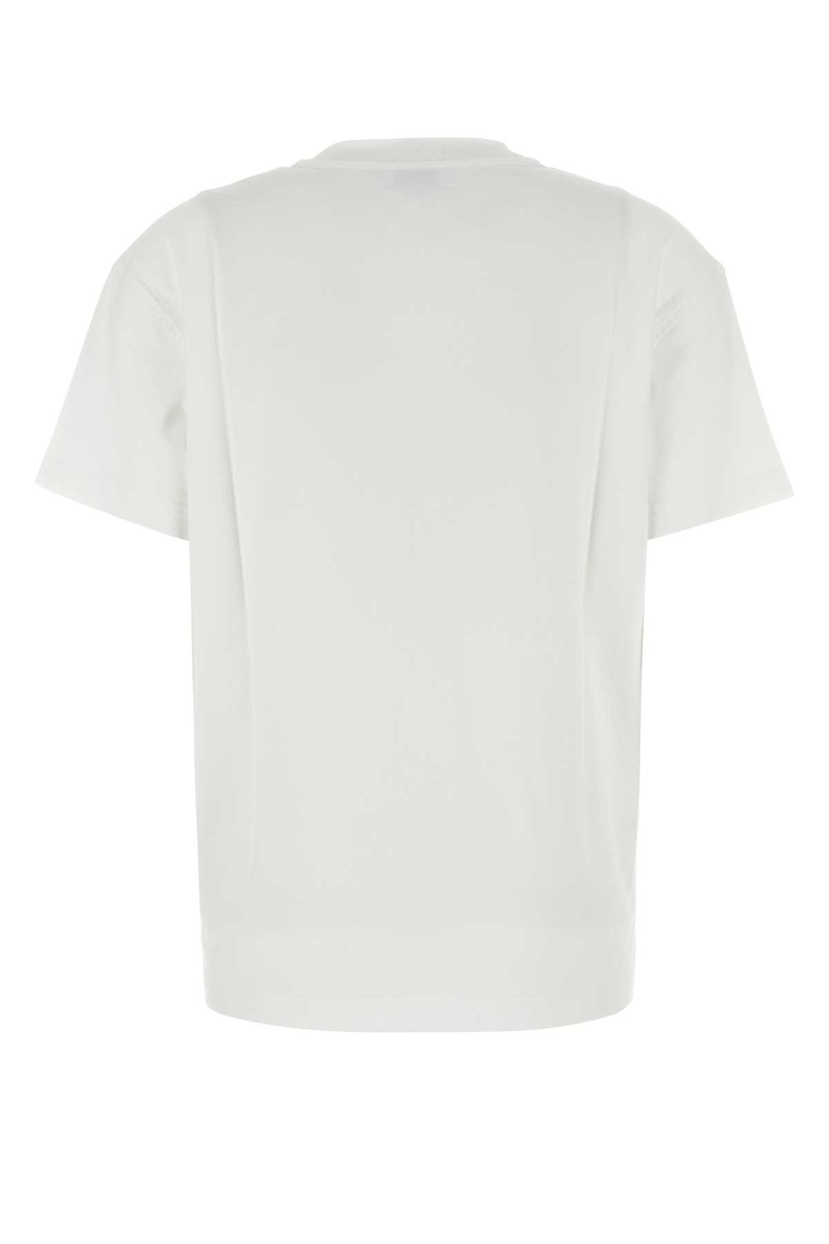 Shop Off-white White Cotton T-shirt In Whitemu