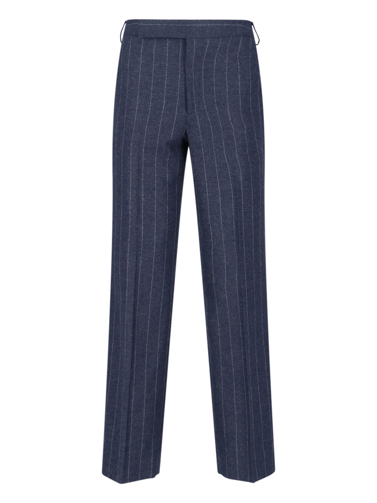 Lardini Virgin Wool And Cashmere Pants In Blue