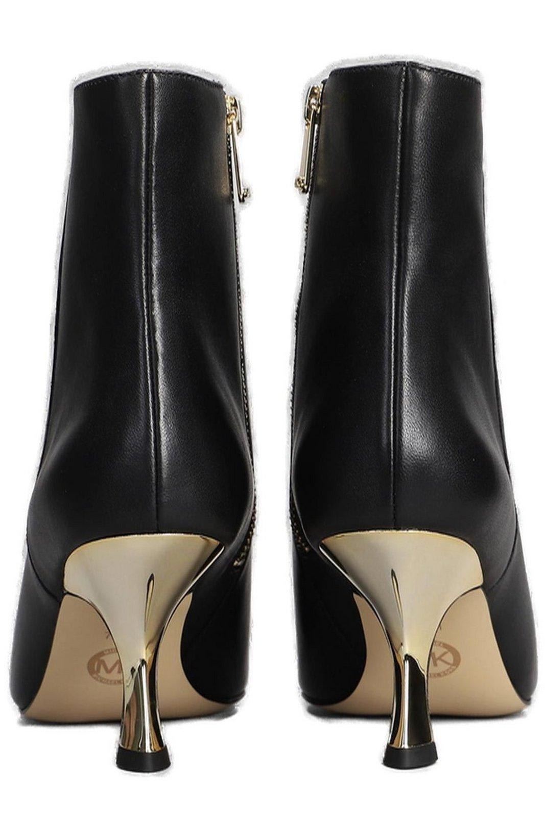 Shop Michael Kors Heeled Ankle Boots In Black