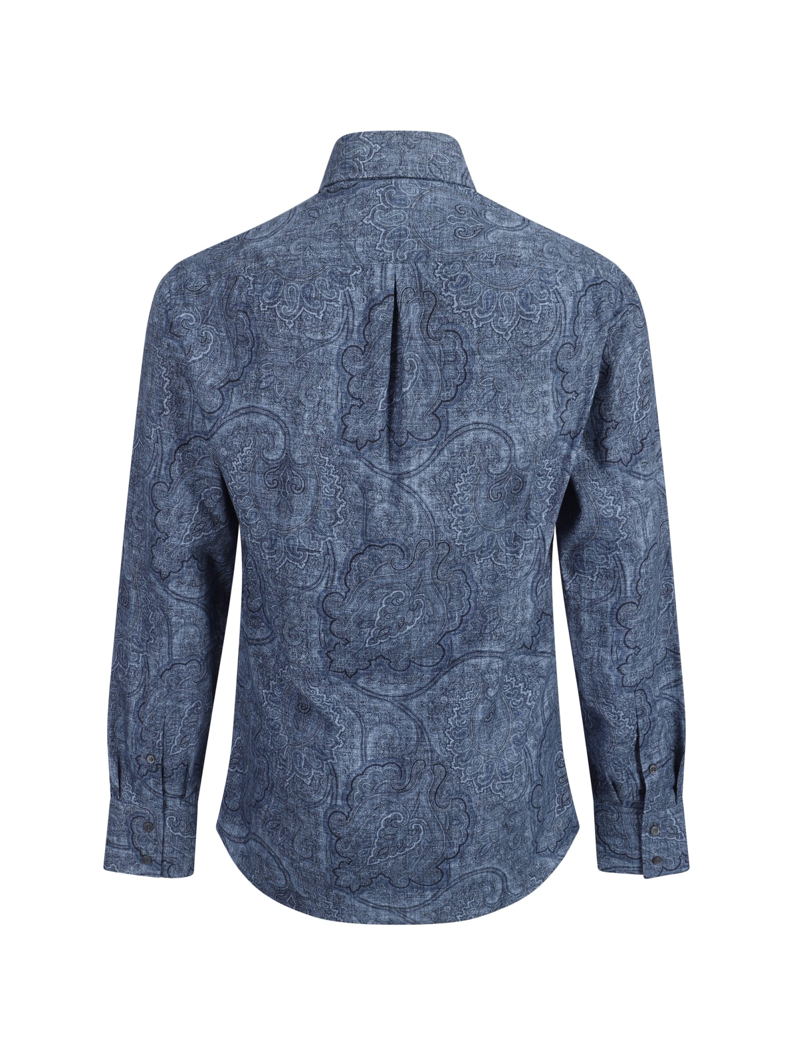 Shop Brunello Cucinelli Shirt In Denim