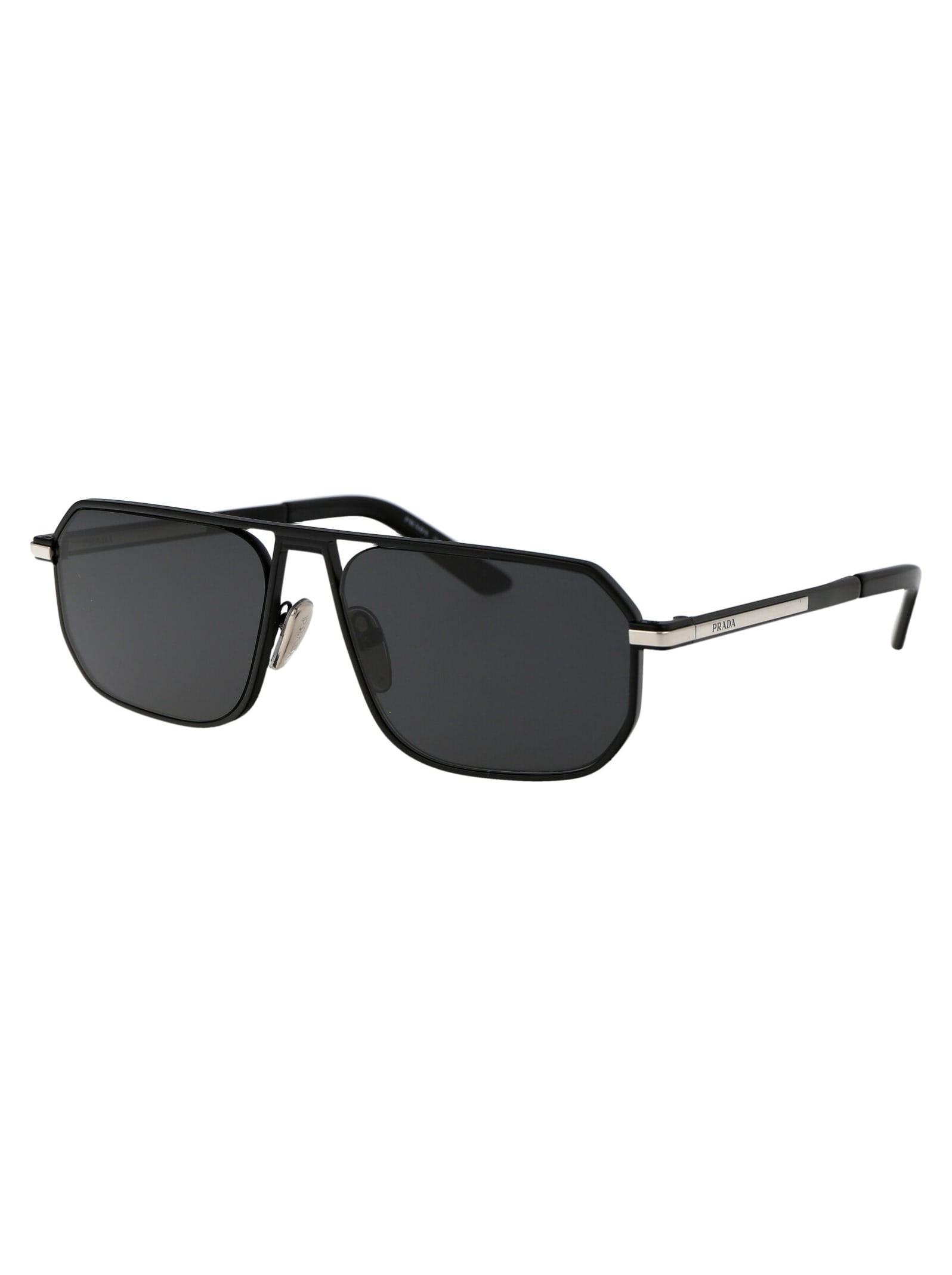 Shop Prada 0pr A53s Sunglasses In 1bo5s0 Matte Black