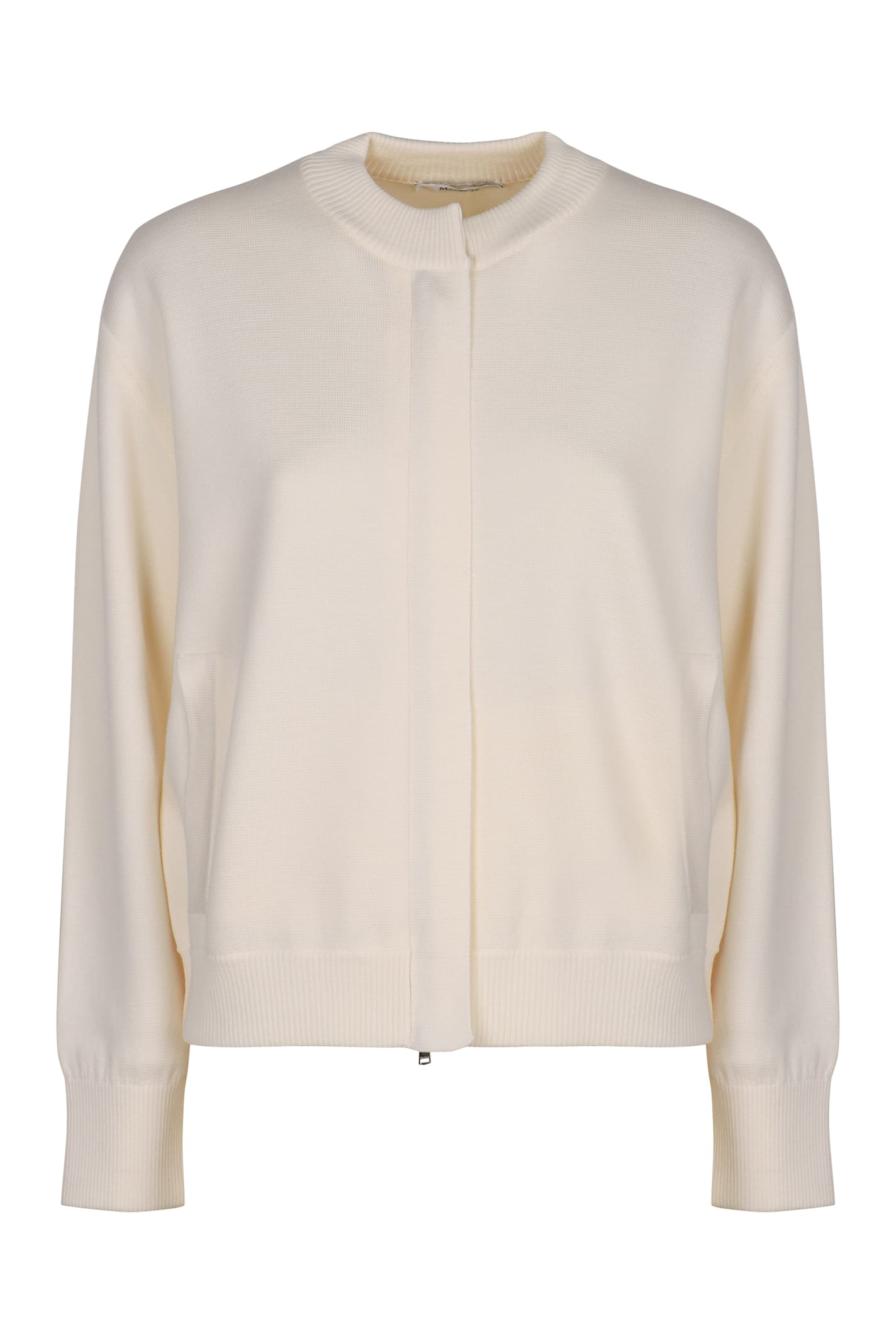 Max Mara Cardigan In Wool In Multi