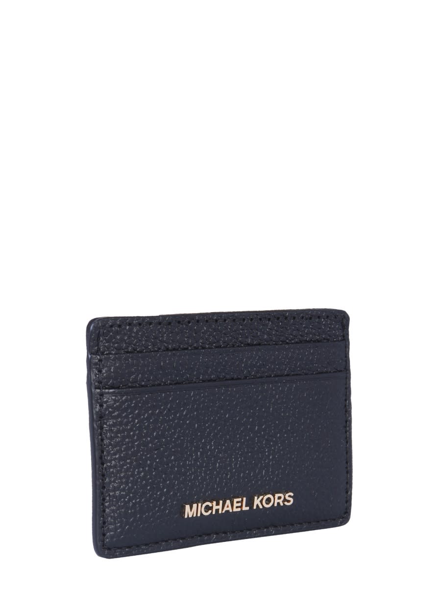 Michael Kors Card Holder With Logo In Black