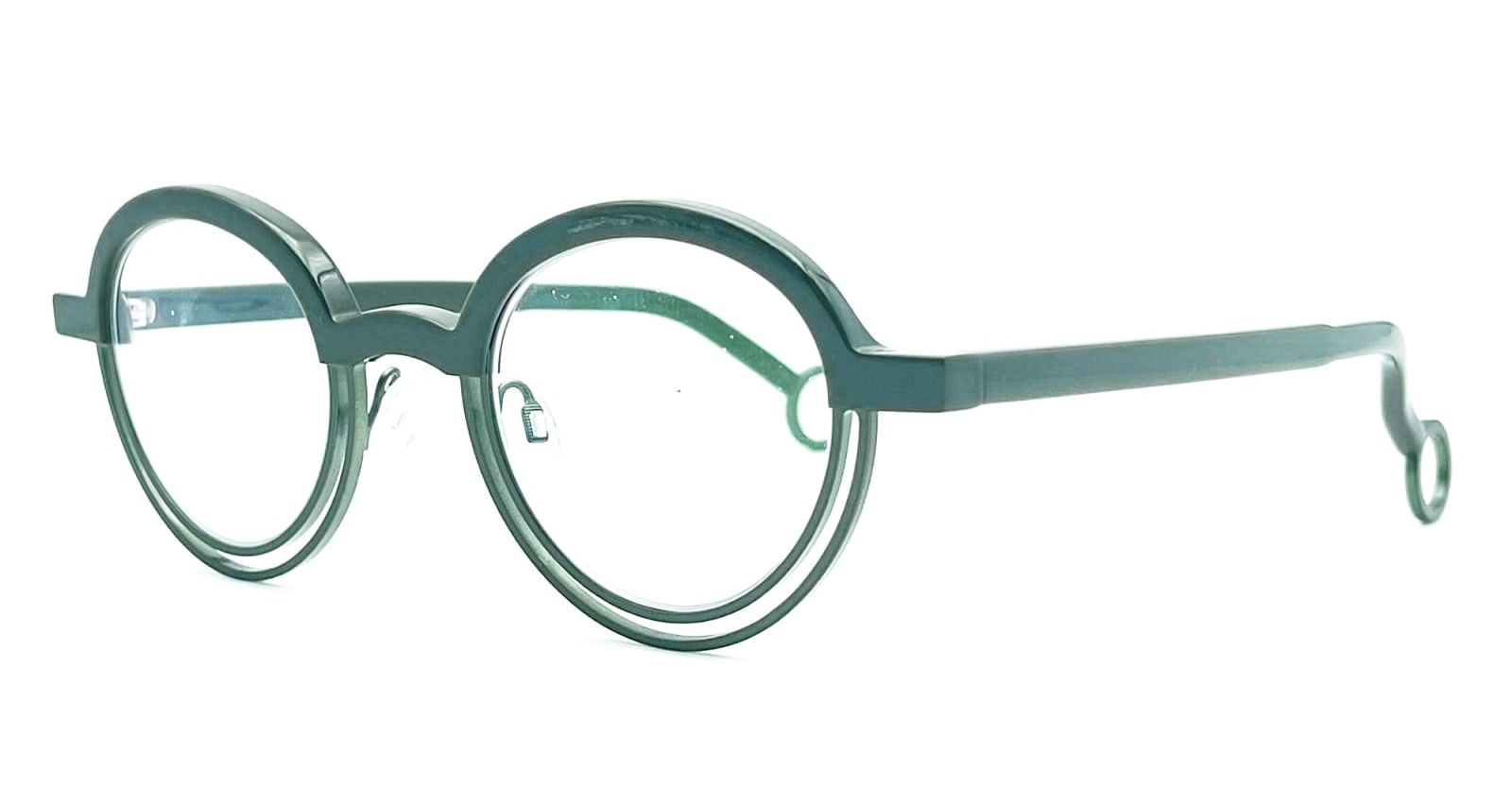 Shop Theo Eyewear Bumper - 10 Glasses In Green
