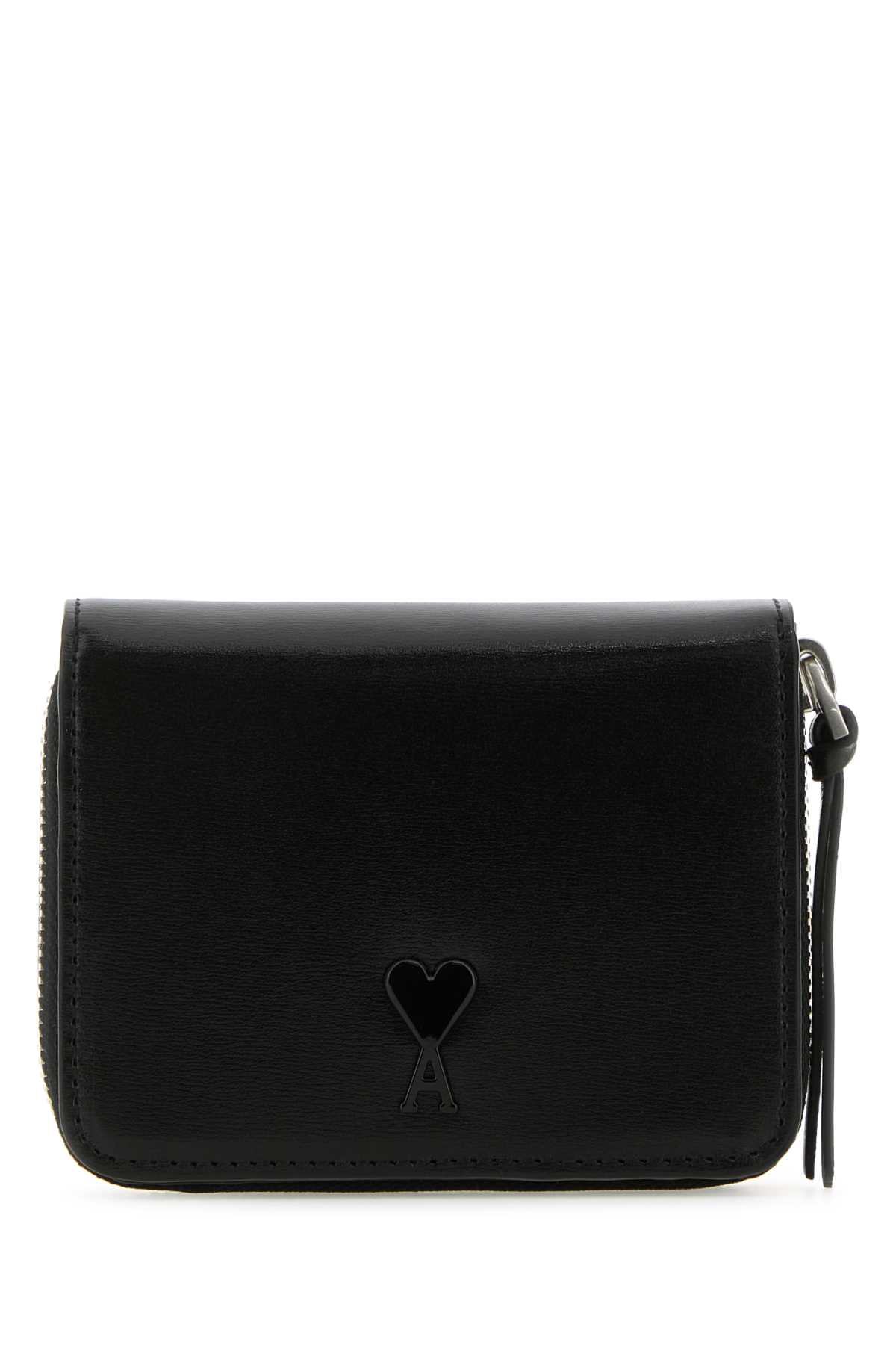 Shop Ami Alexandre Mattiussi Black Leather Wallet In 001