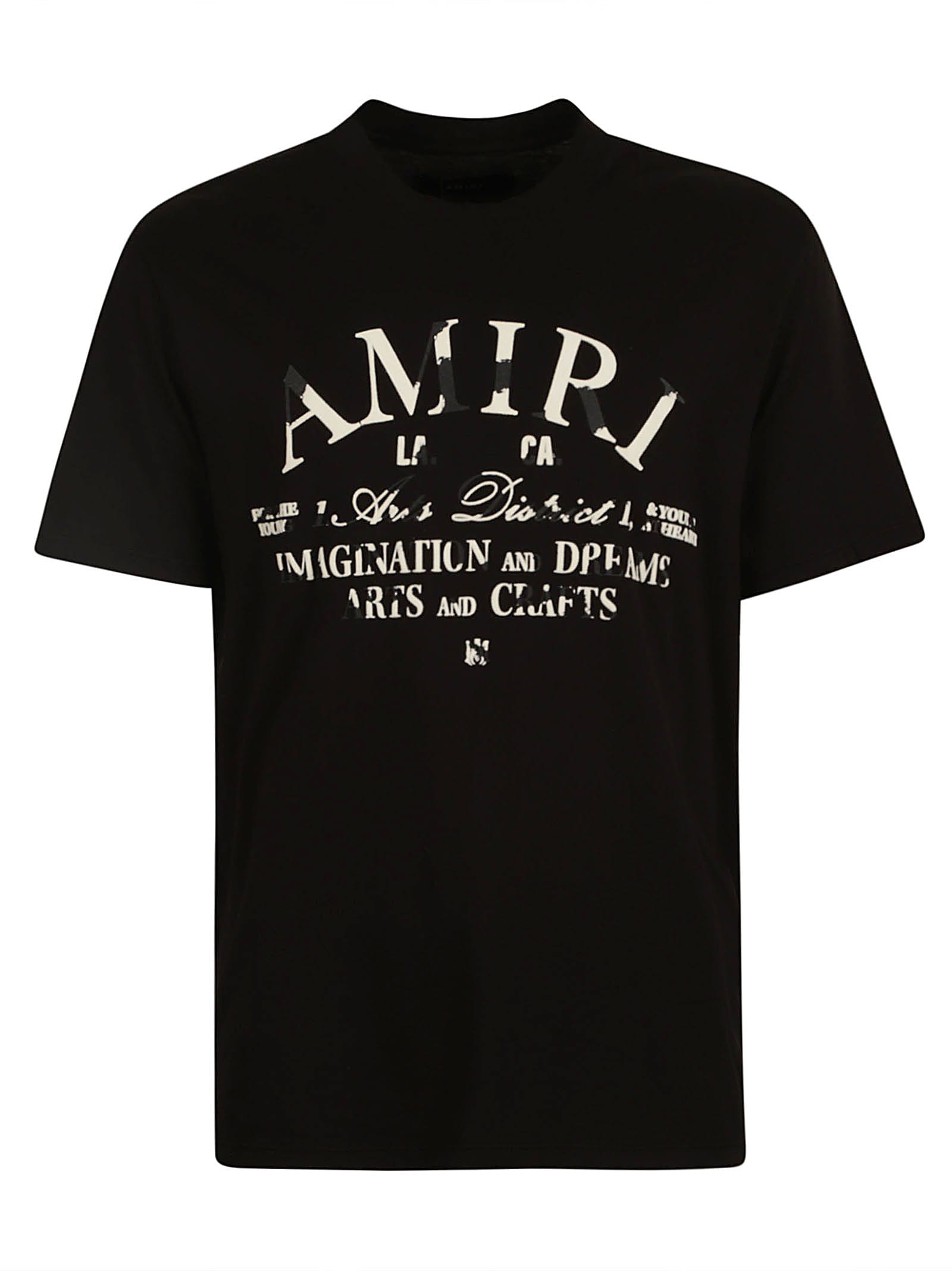 Shop Amiri Arts District Logo T-shirt In Black