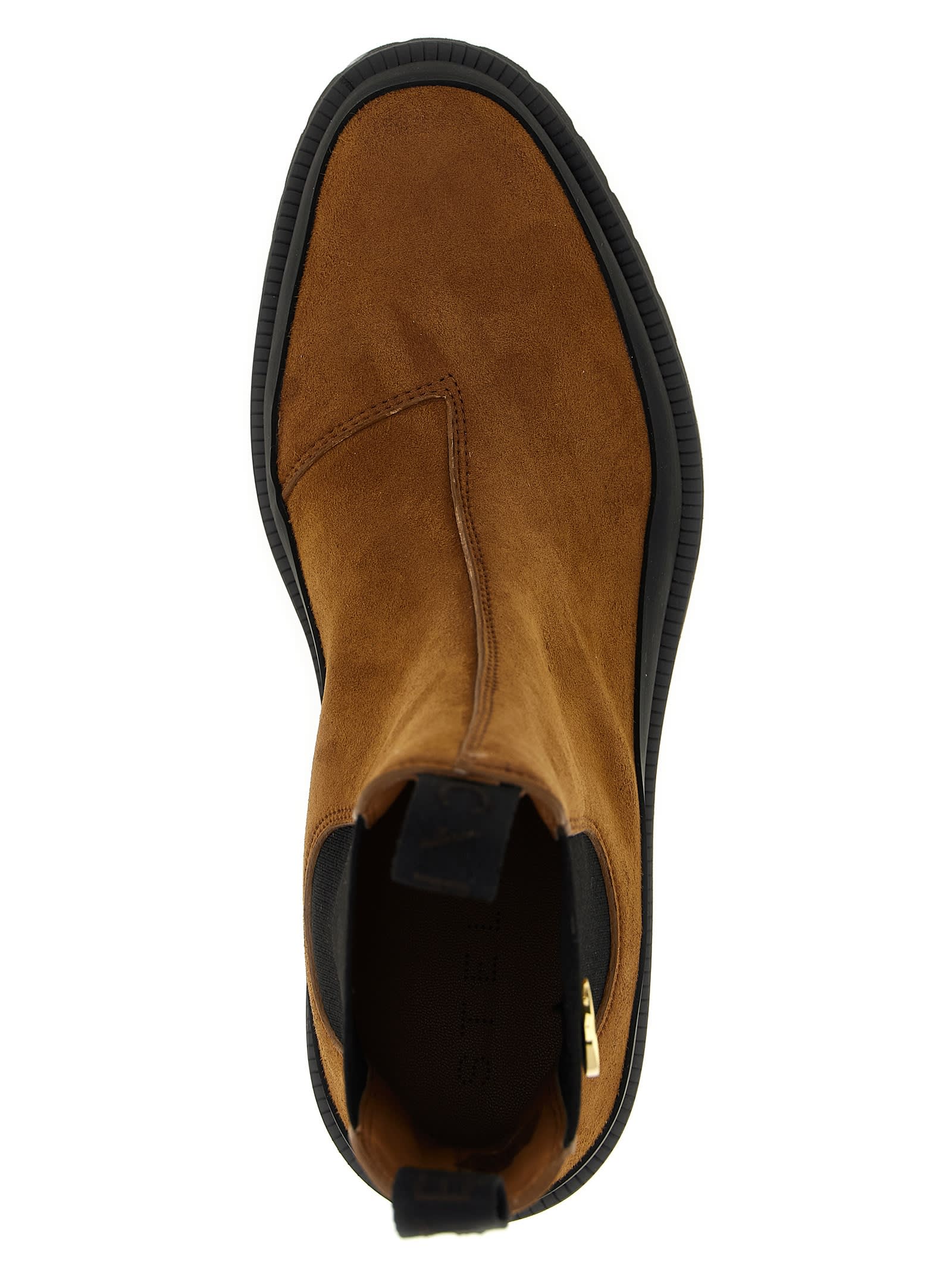 Stella Mccartney Ankle Boots With Elastic Side Panels In Brown