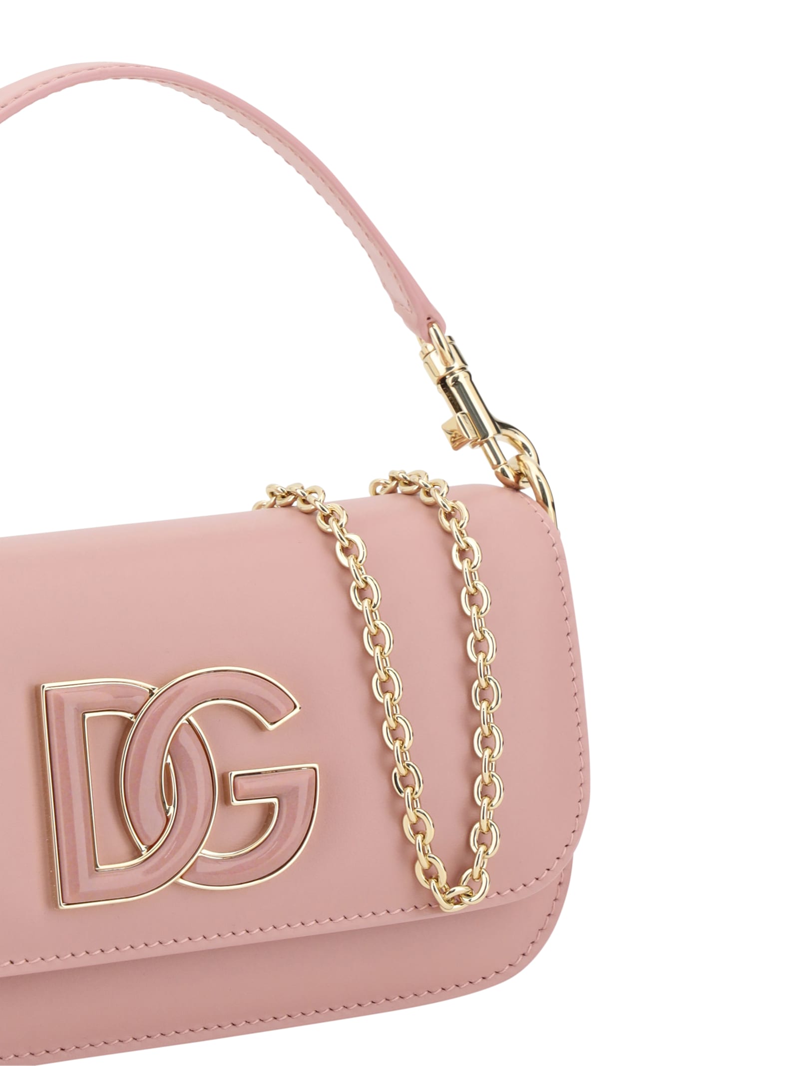 Dolce & Gabbana Logoed Handbag In Rosa