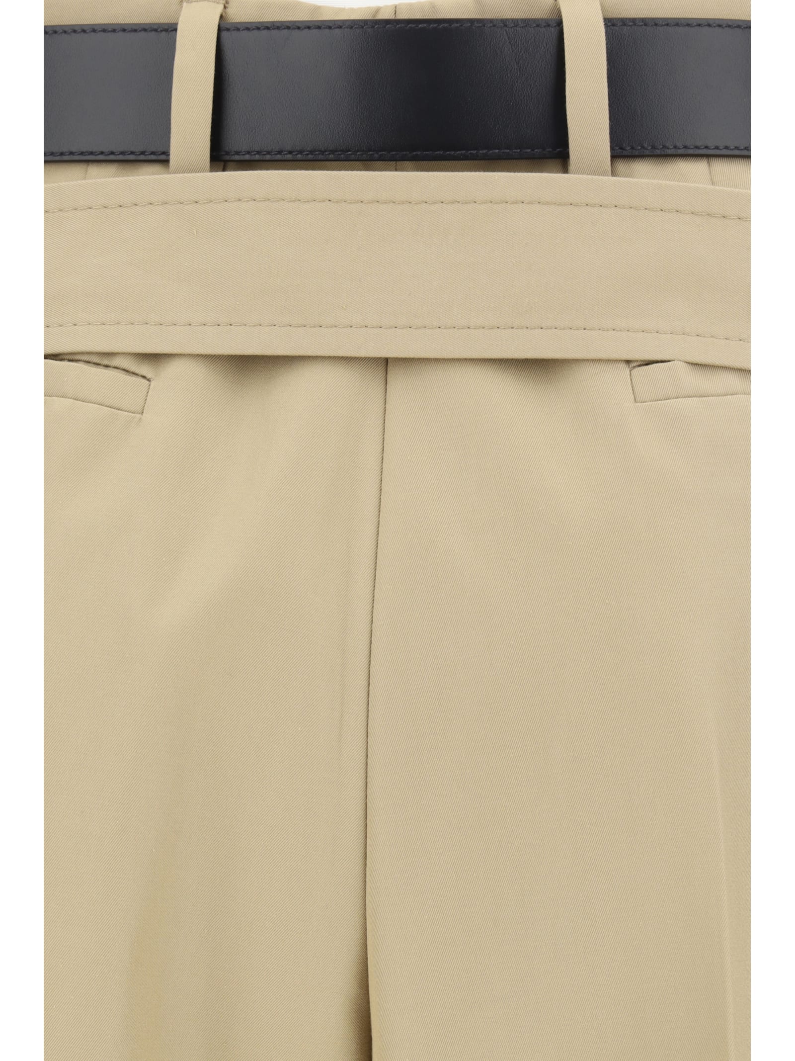 パンツ Prada Cappuccino Twill Pant Prada Cappuccino Twill Pant In Beige | ModeSens