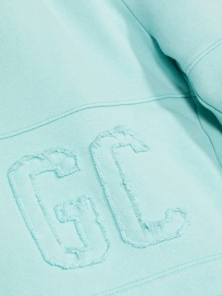 Shop Gcds Large Logo Bermuda Shorts In Charcoal