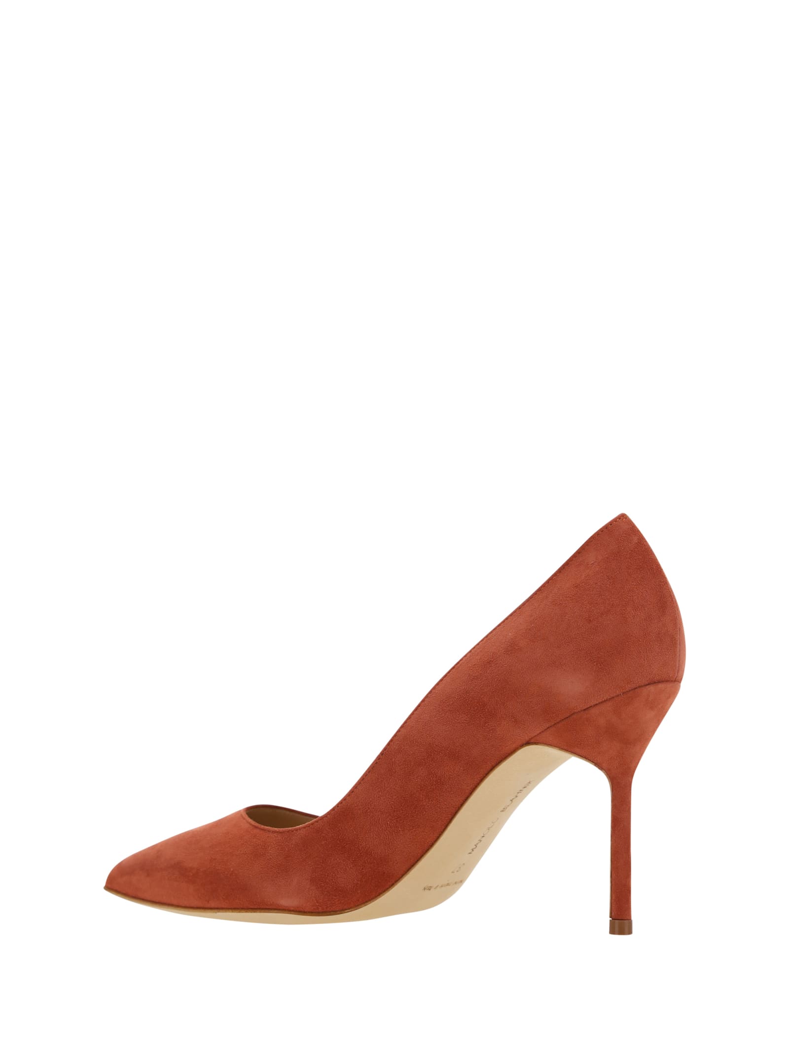 Manolo Blahnik Women's Tucciototo 90mm Block-Heel Suede