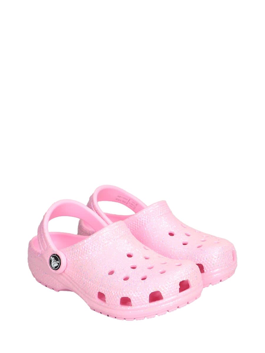 Crocs Classic Glitter Clog K In Pink