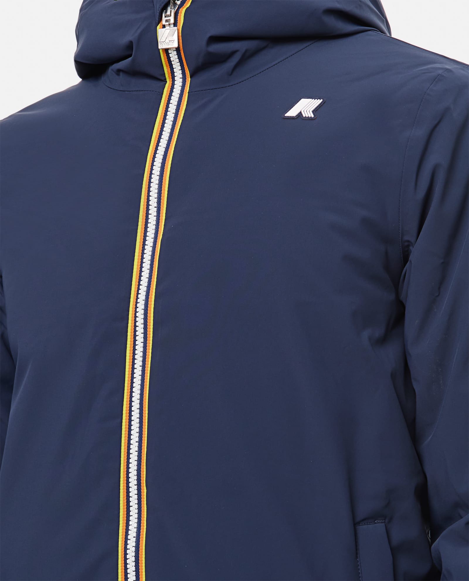 K-way Jack St Warm Double Slim-fit Giacca Reversibile. In Poliestere Elasticizzato Impermeabile. Imbottitu In Blue