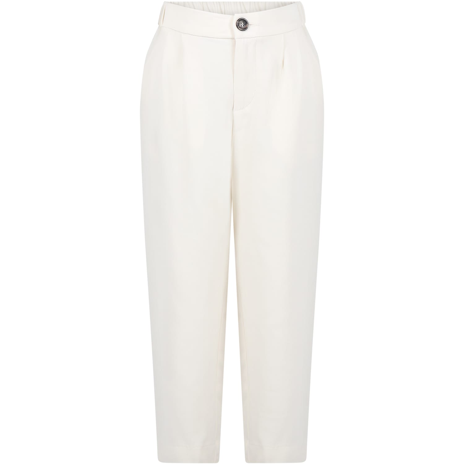 Douuod Kids' White Trousers For Girl
