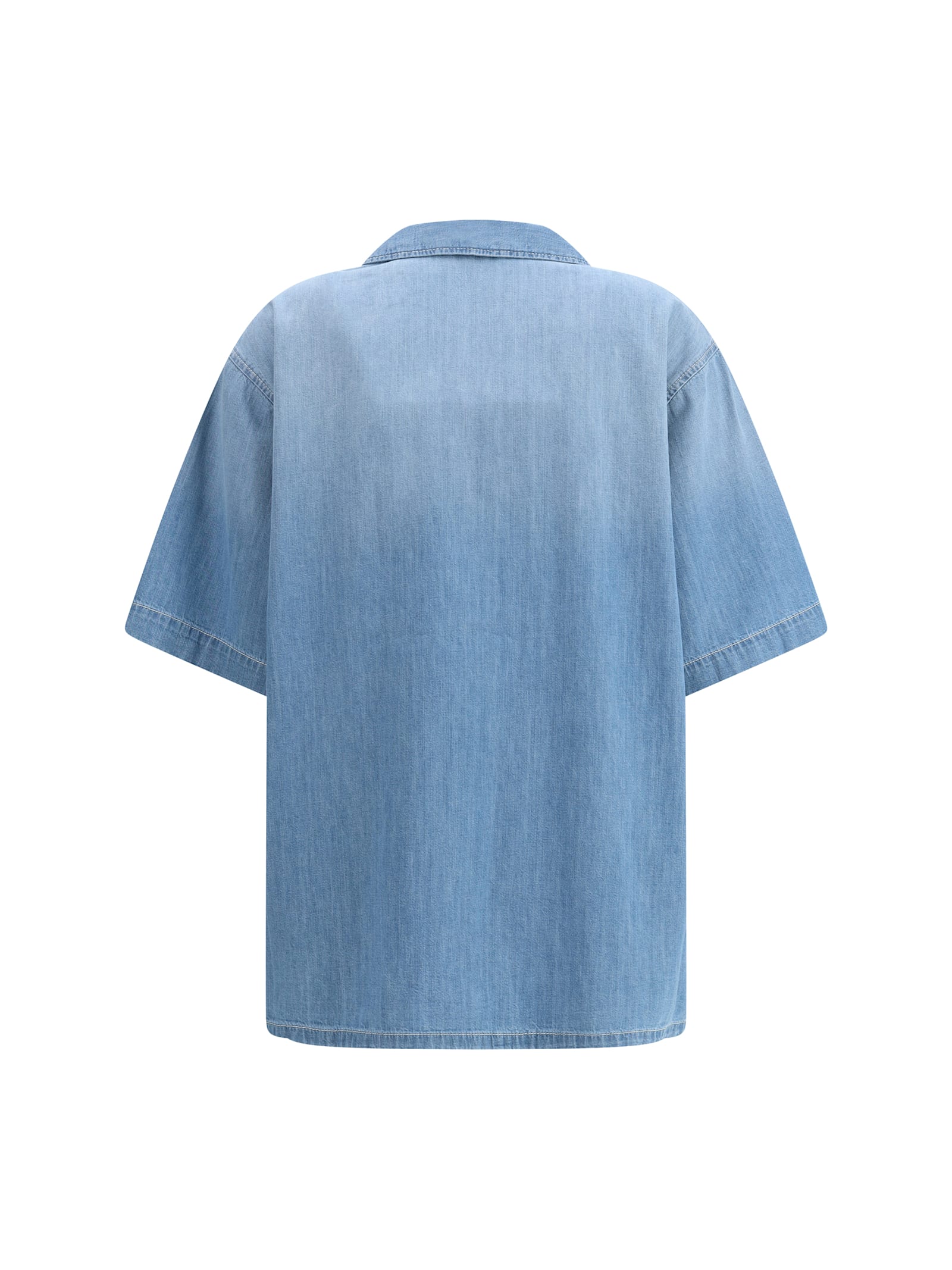 Fabiana Filippi Short Sleeve Denim Shirt