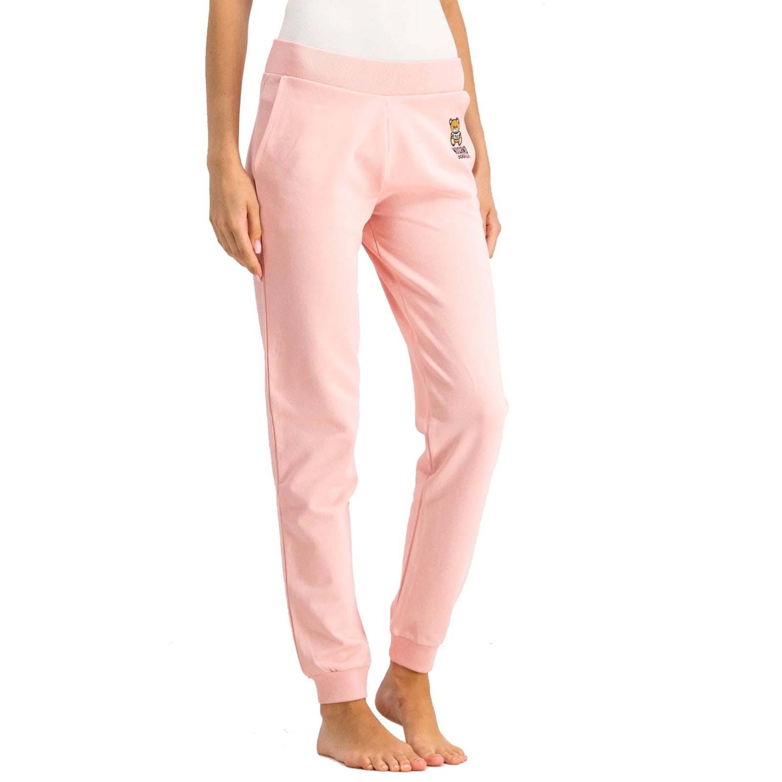 Shop Moschino Underwear Logo Sweatpants In Pink