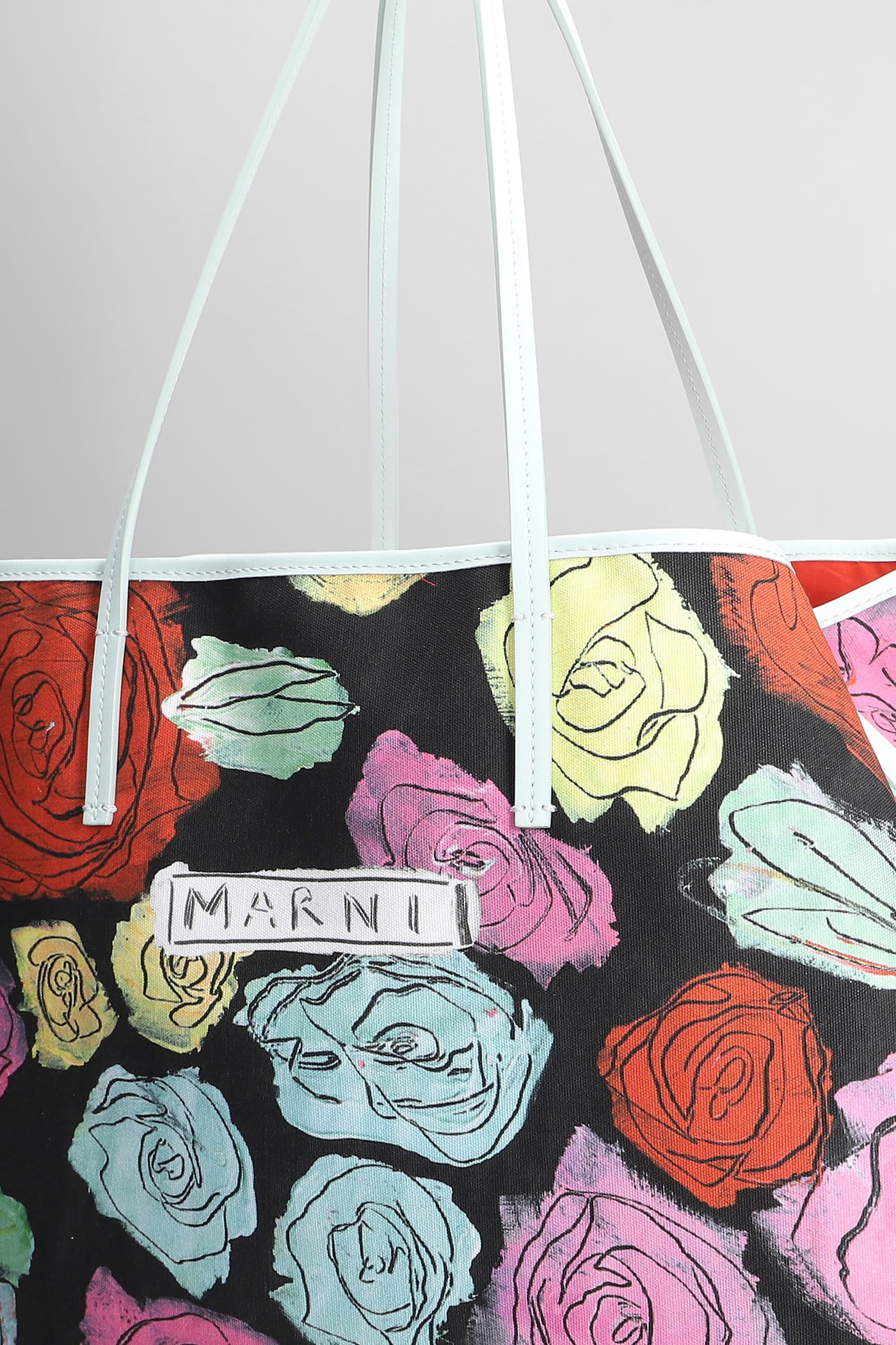 Marni Tote In Black Cotton In Black