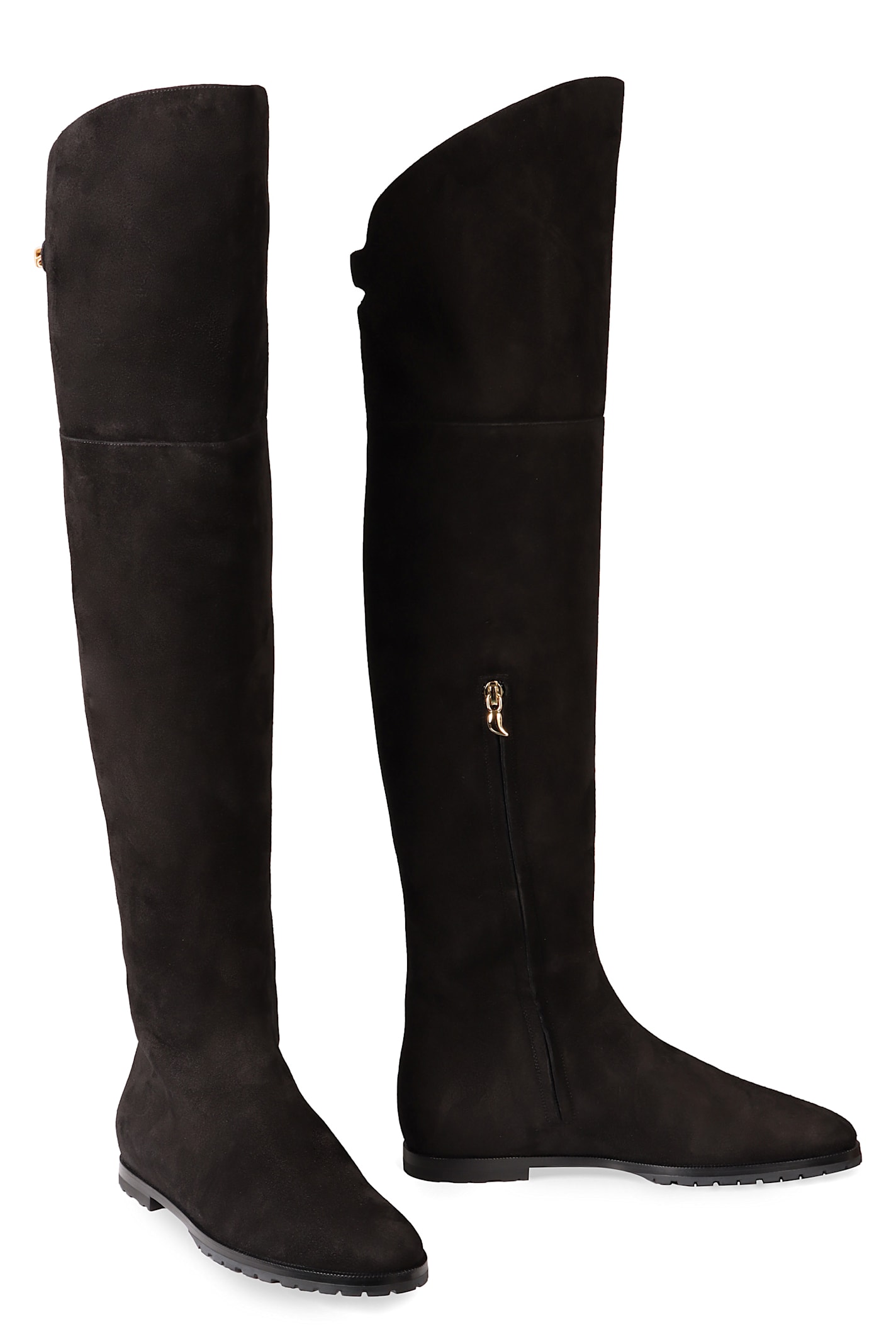 Shop Maison Skorpios Stefania Over-the-knee Boots In Black