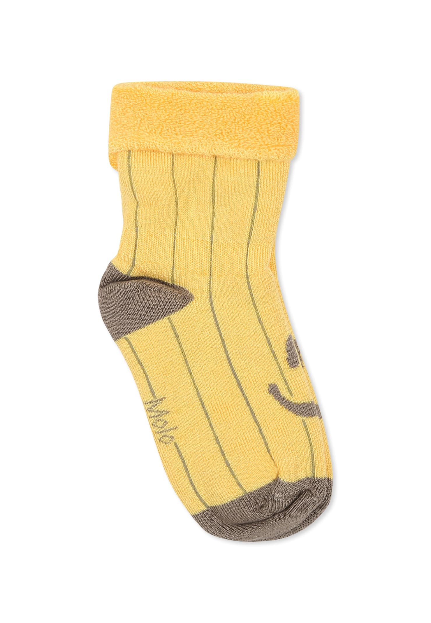 Molo Multicolor Terry Socks Set For Kids With Smiley And Fruits In Multi
