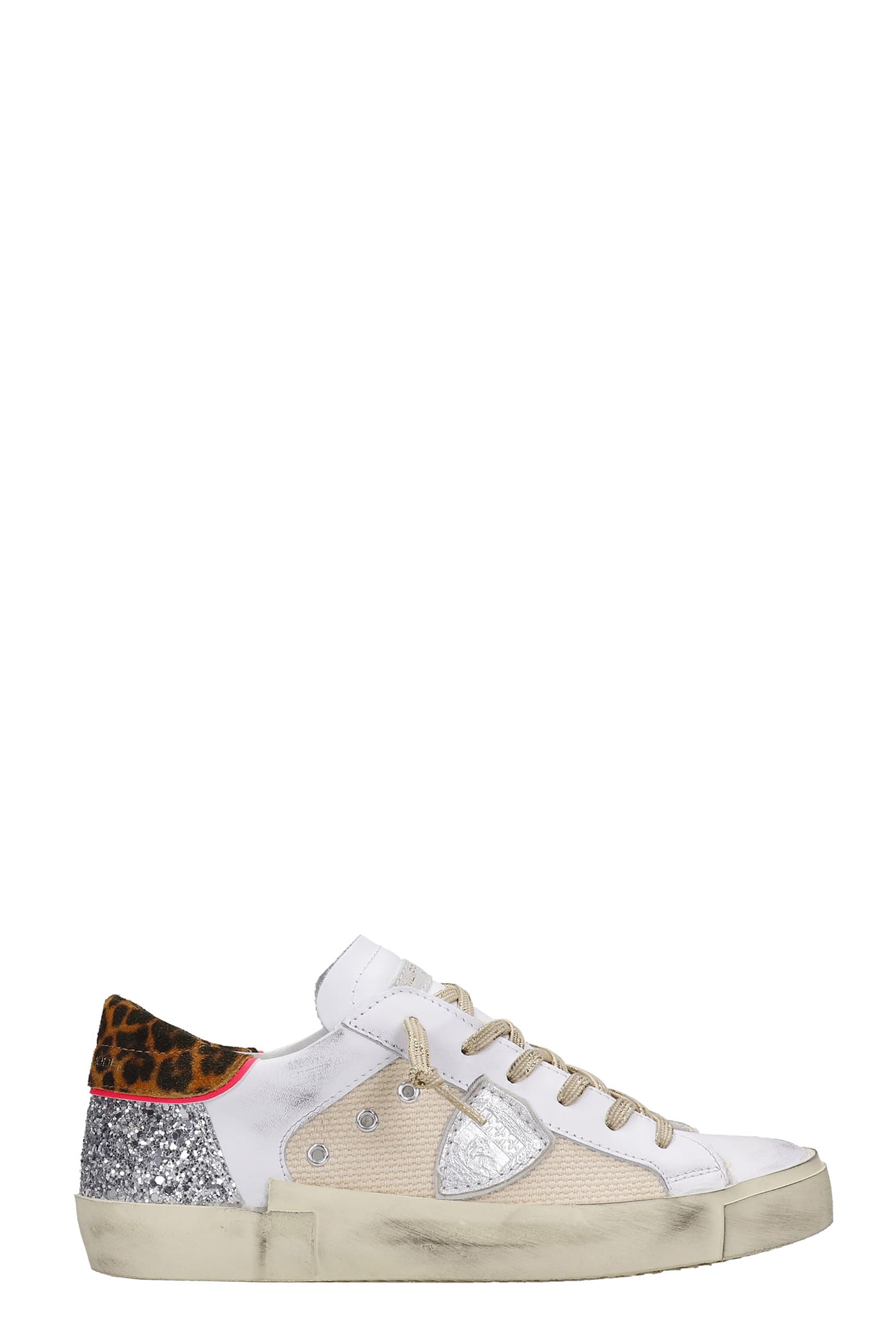 Philippe Model Prsx Sneakers In Animalier Leather