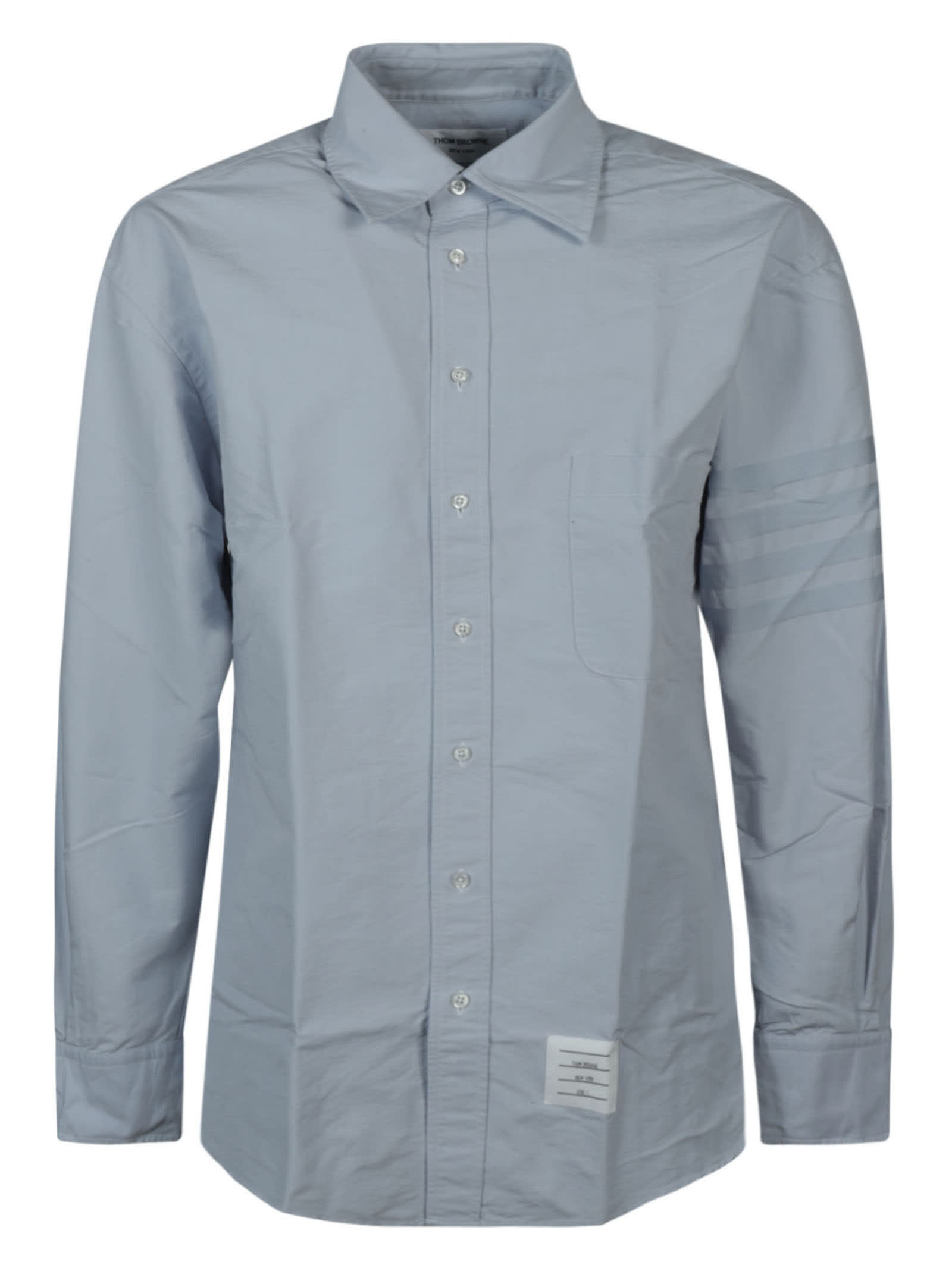 Thom Browne Oversized Long Sleeve Button Down Shirt In Light Blue