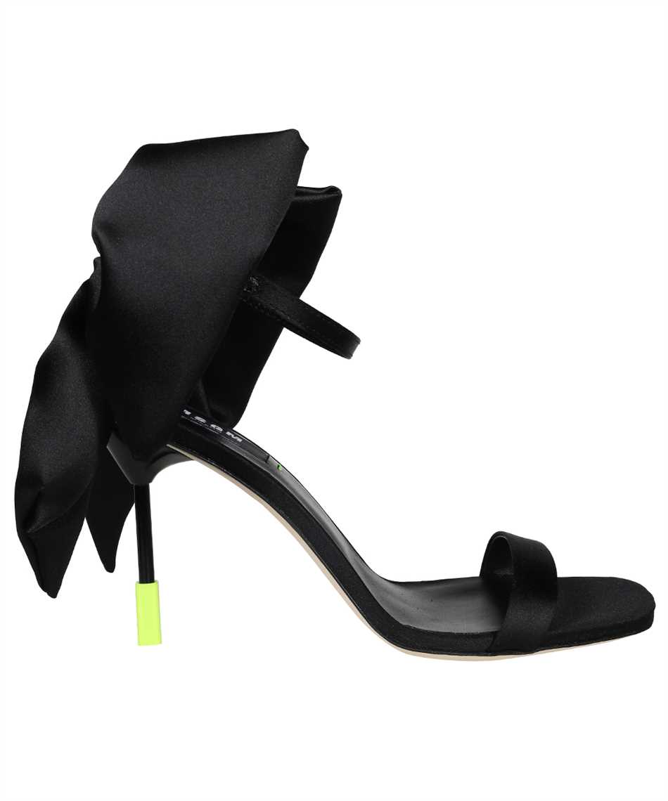 Msgm Bow Detail Sandals In Black