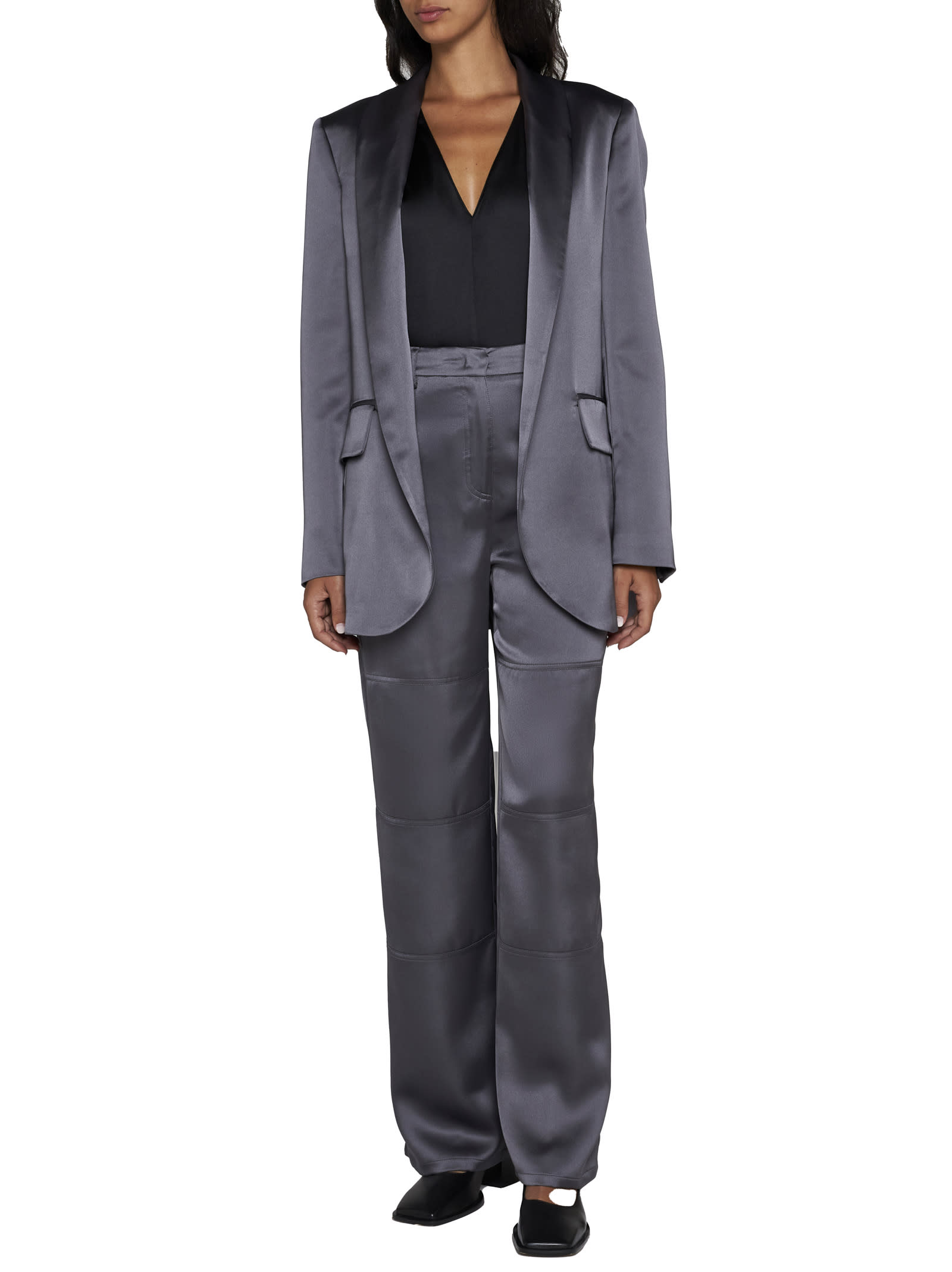 Shop Blanca Vita Blazer In Anthracite